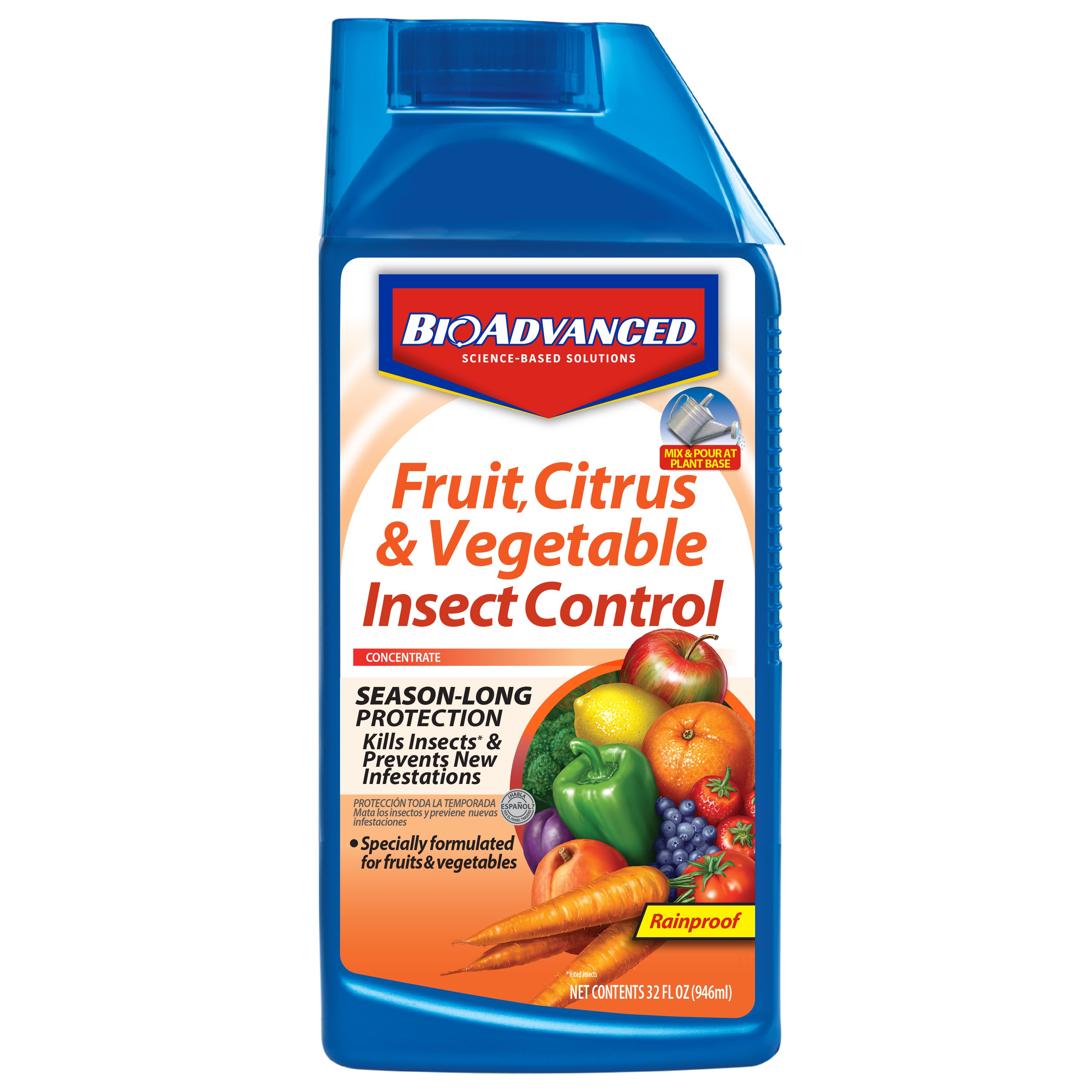 BioAdvanced 32oz Fruit & Vegetable Insect Control Concentrate (Keywords: Bayer ) — priced per each; minimum 8; multiples of 8