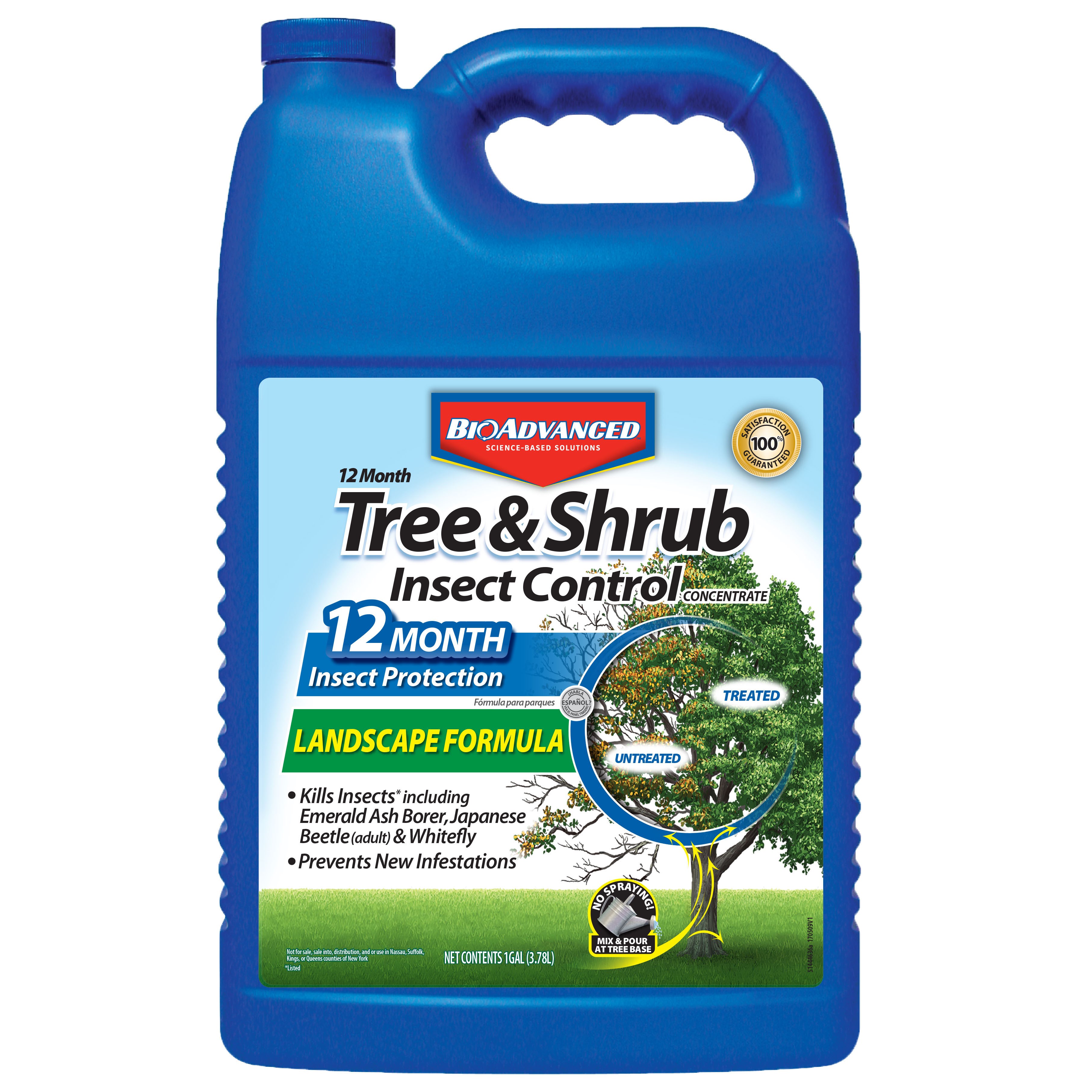 BioAdvanced 1gal 12 Month Tree & Shrub Insect Control II Concentrate (Keywords: Bayer ) — priced per each; minimum 4; multiples of 4