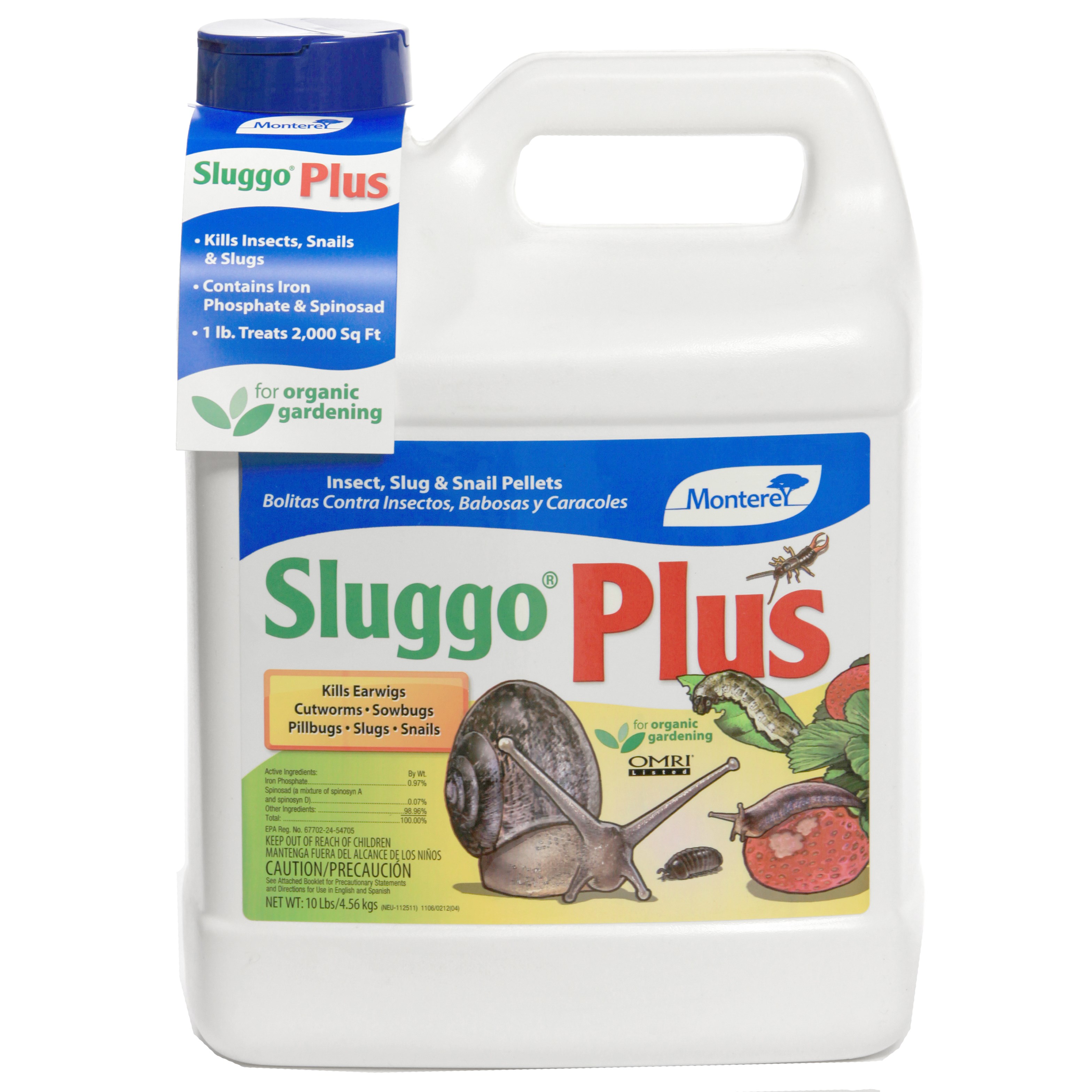 Monterey 10# Sluggo Plus Jug — priced per each; minimum 6; multiples of 6