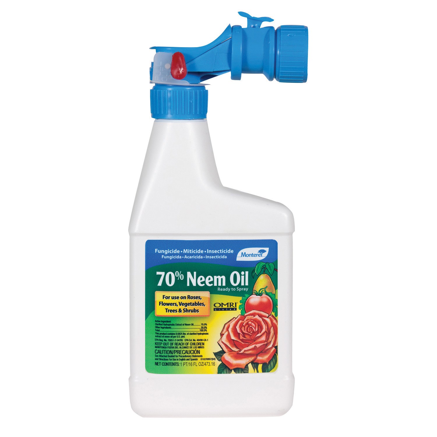 Monterey Pt 70% Neem Oil RTS Insecticide Miticide Fungicide — priced per each; minimum 12; multiples of 12