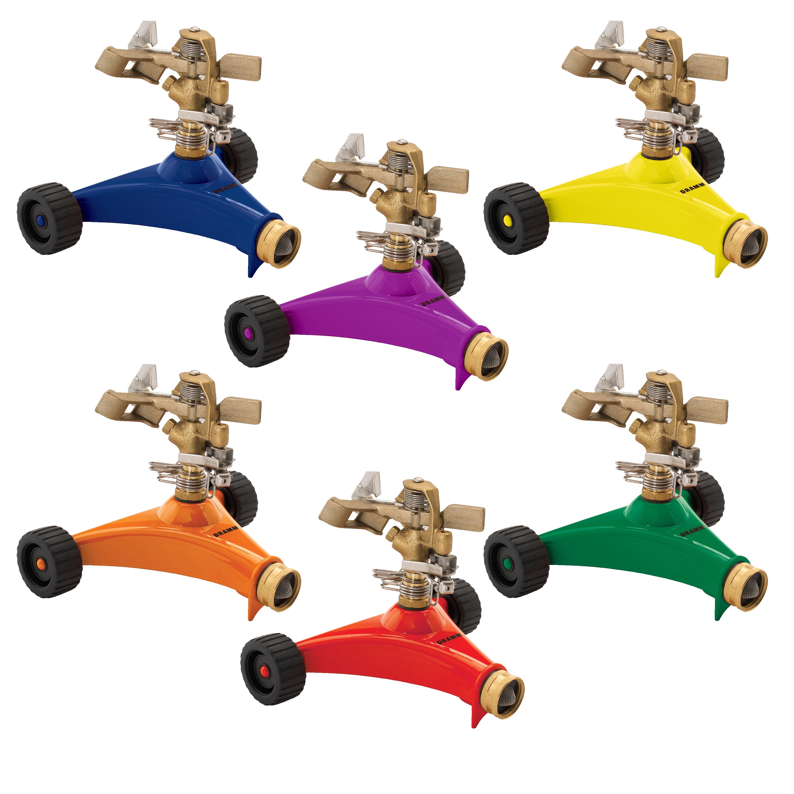 Dramm Colorstorm Impulse Sprinkler w/ Wheeled Base Assorted Colors — priced per each; minimum 6; multiples of 6