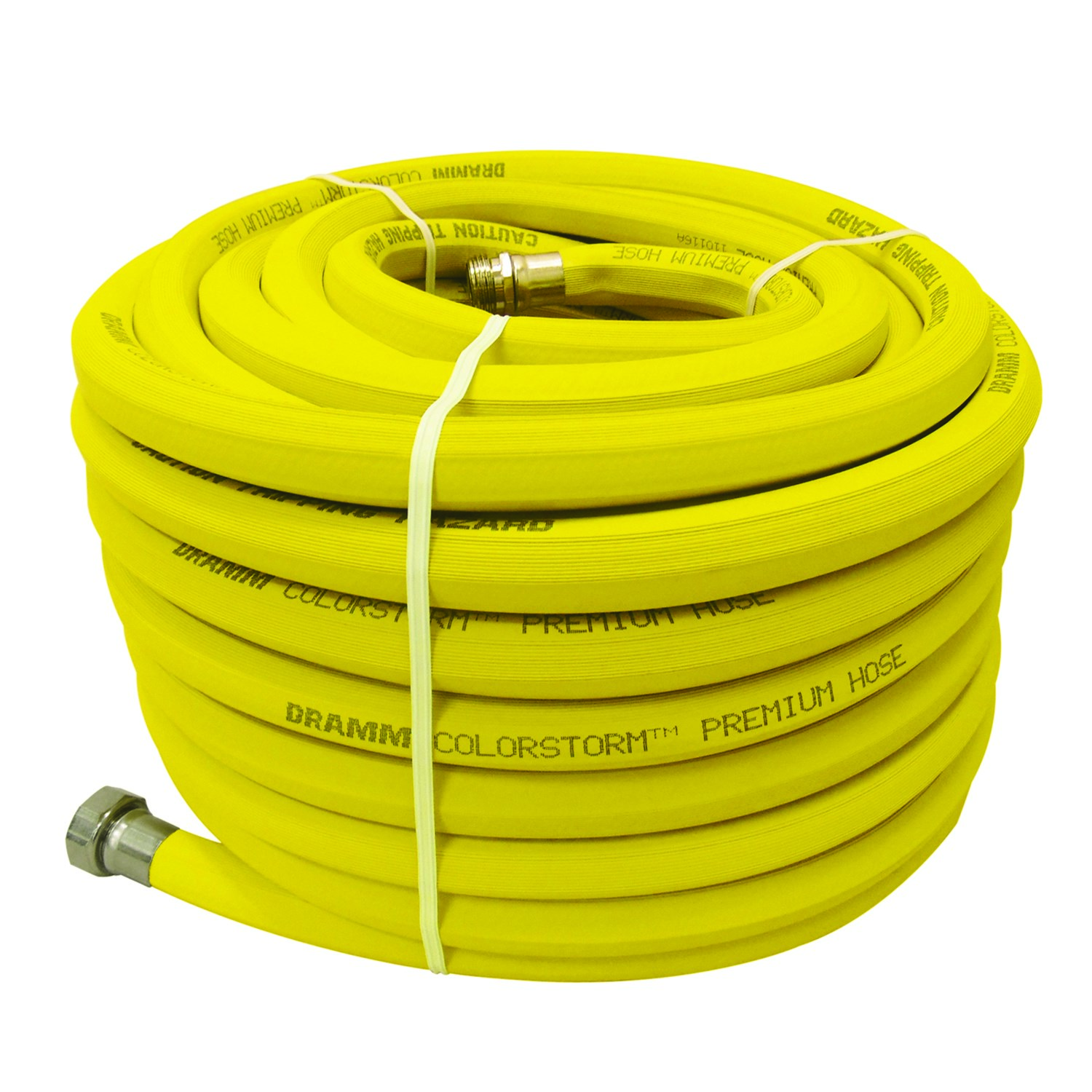 Dramm 5/8"x100' Premium Colorstorm Rubber Hose Yellow
