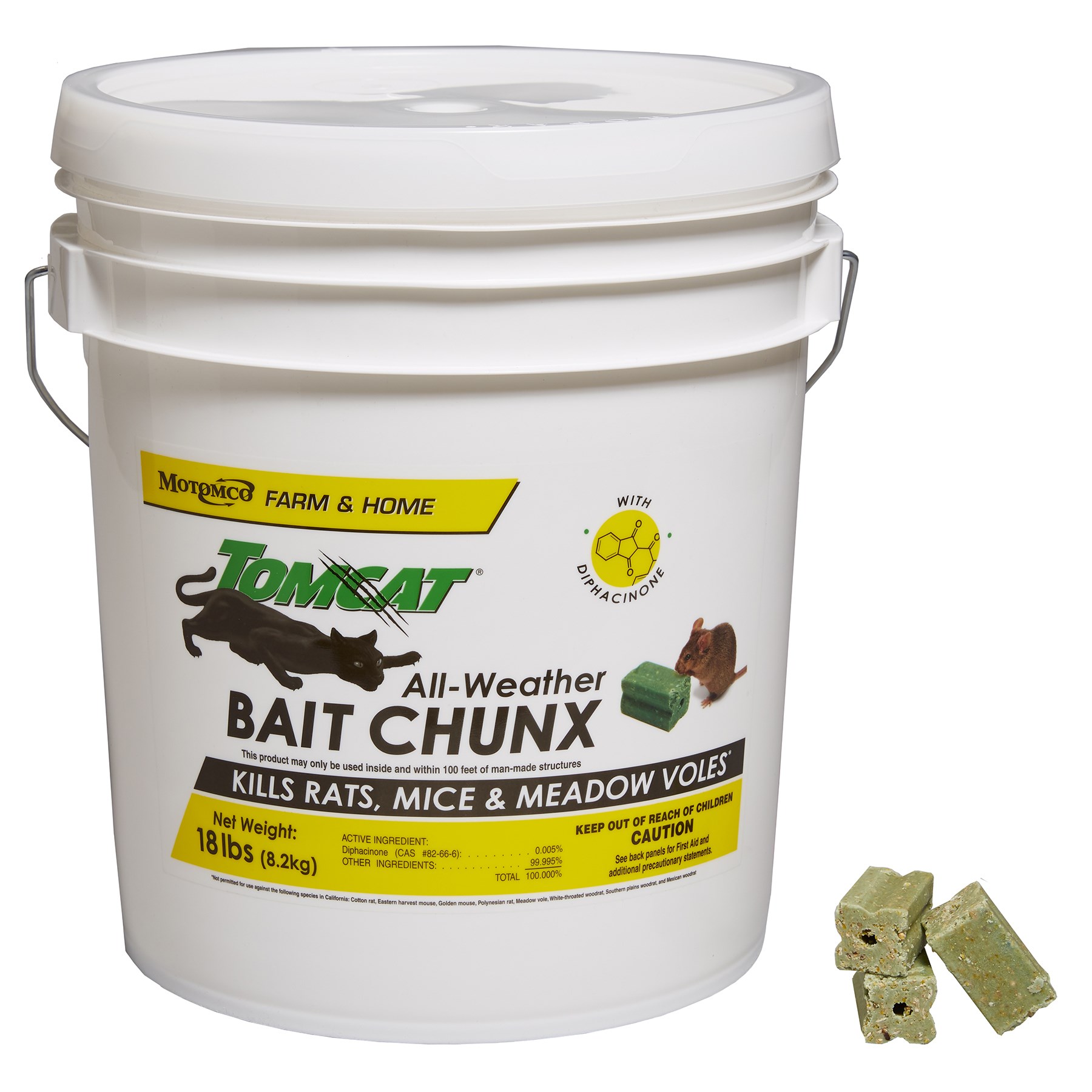 Motomco Tomcat Chunx 18Lb Pail
