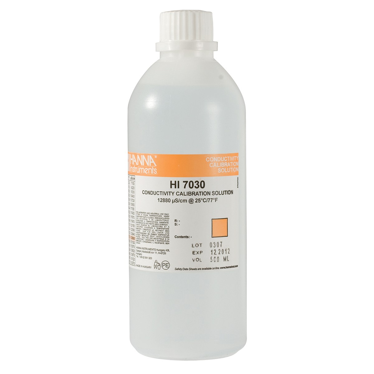 HANNA HI7030L CONDUCTIVITY SOLUTION 12880 460ML