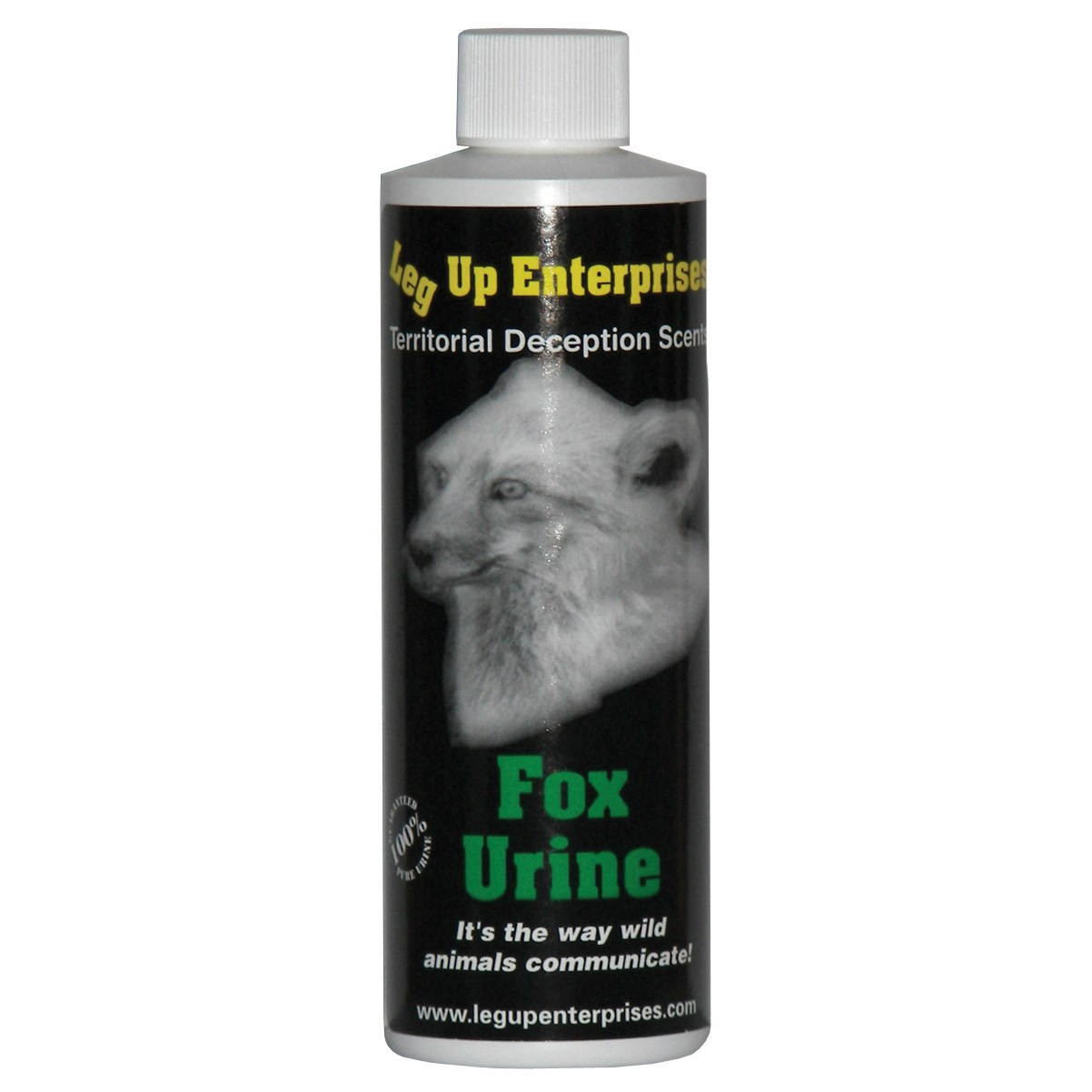 Leg Up 8oz VG100 Fox Urine — priced per each; minimum 12; multiples of 12
