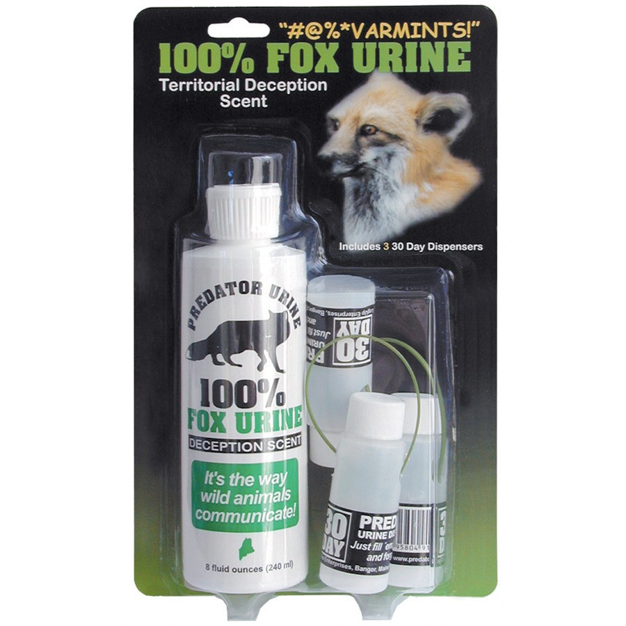 Leg Up 8oz Fox Urine with (3) 30 Day Dispensers — priced per each; minimum 12; multiples of 12