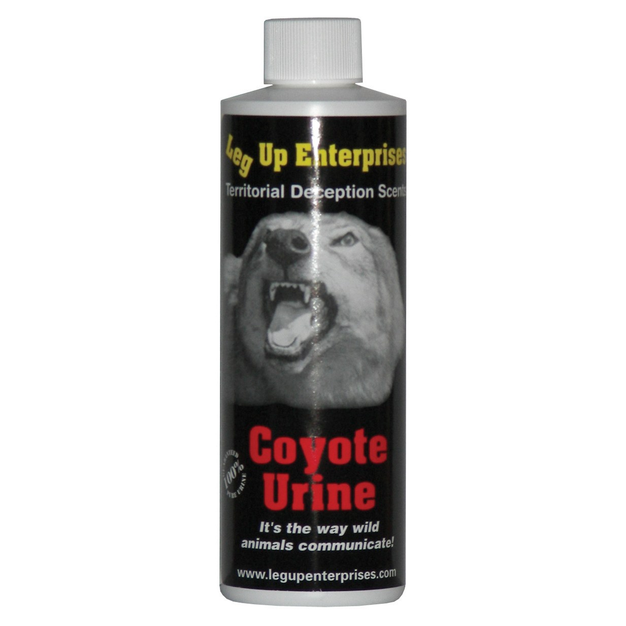 Leg Up 8oz DG100 Coyote Urine — priced per each; minimum 12; multiples of 12
