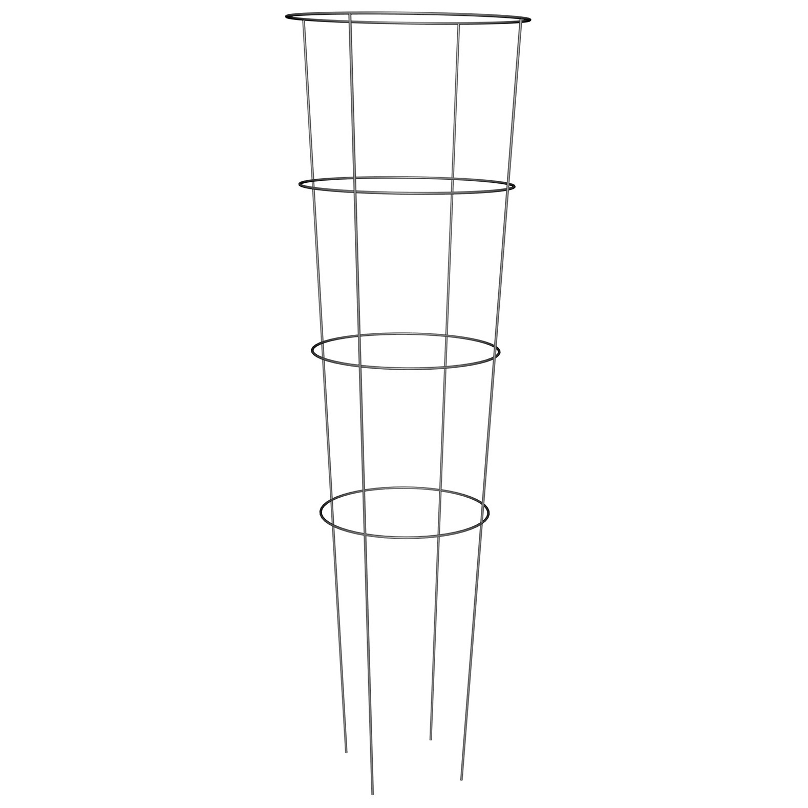 Panacea 54" 4 Leg 4 Ring Galvanized Tomato Cage — priced per each; minimum 25; multiples of 25