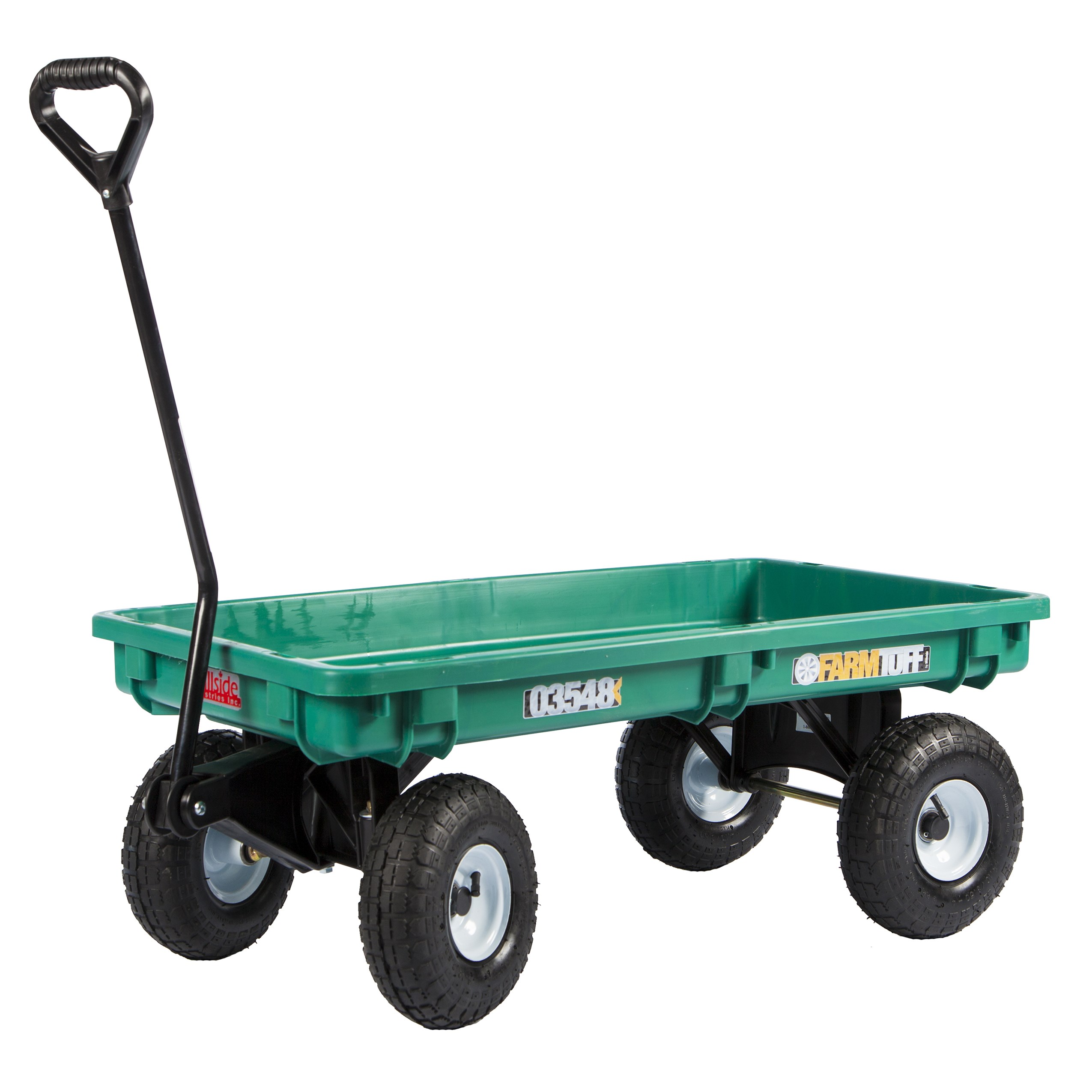 Millside 20x38" Plastic Deck Wagon w/ 4x10 Tires
