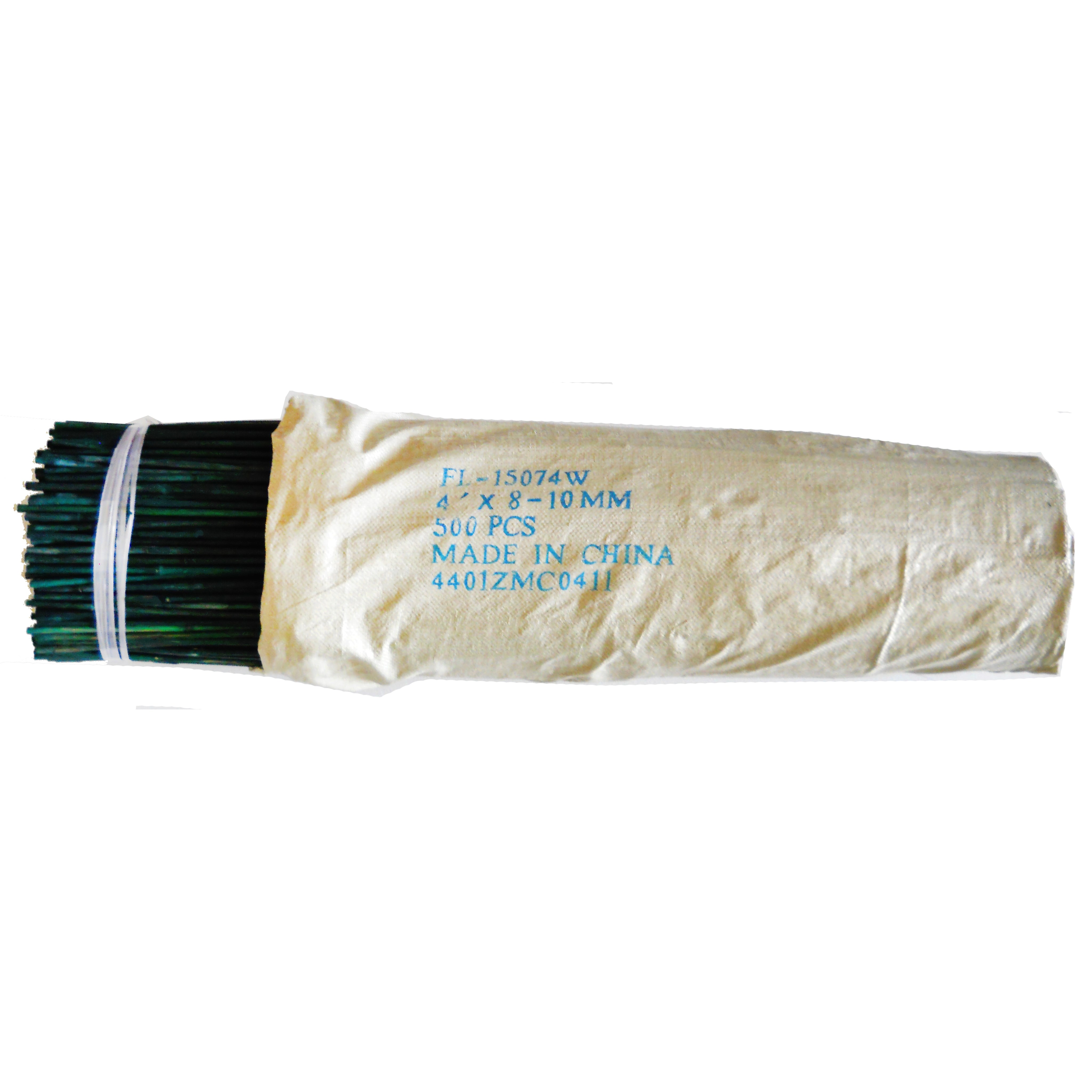 Bamboo Supply 4' Bamboo Stake 8-10mm Green 500/BD