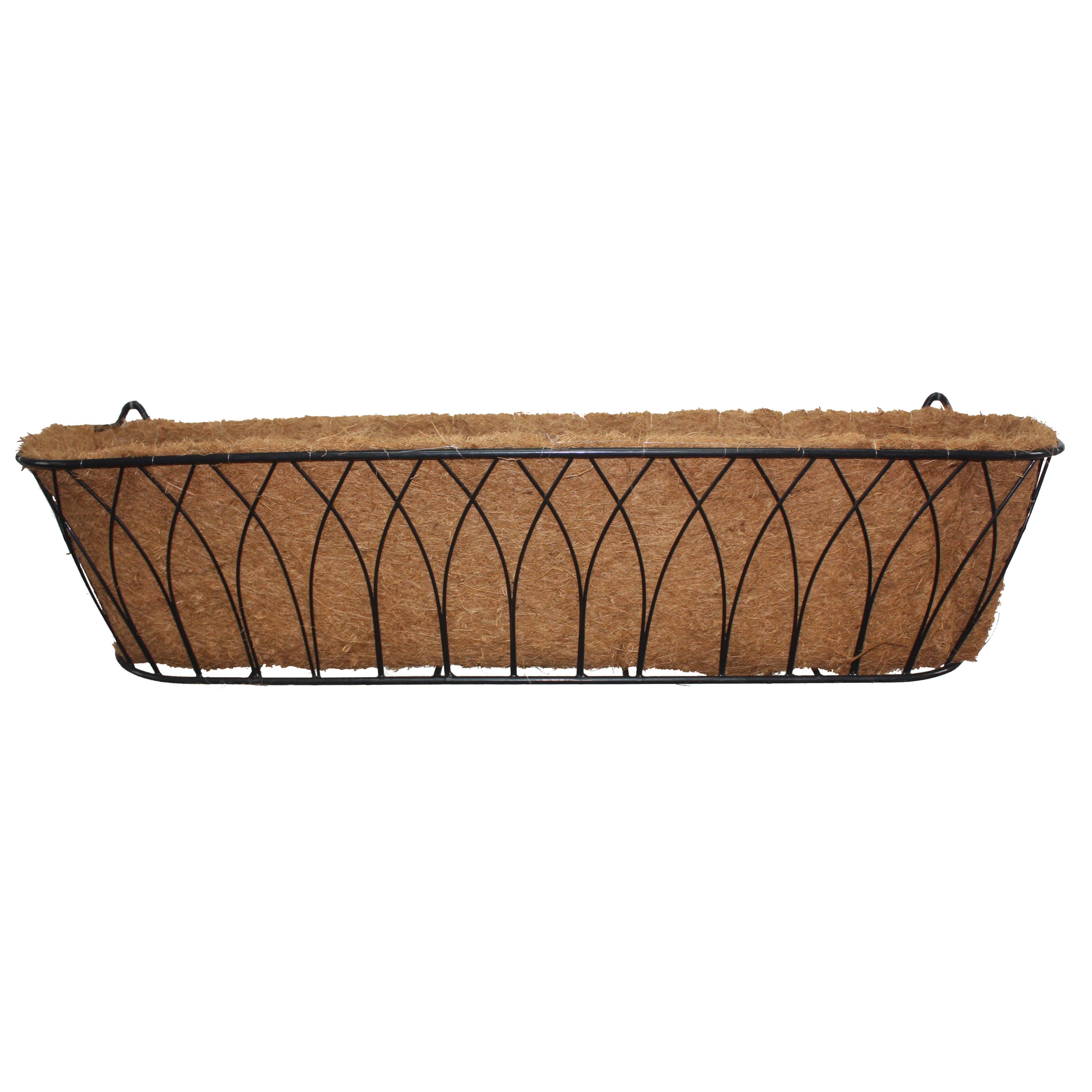 Austram 36" Lotus Trough Planter Black