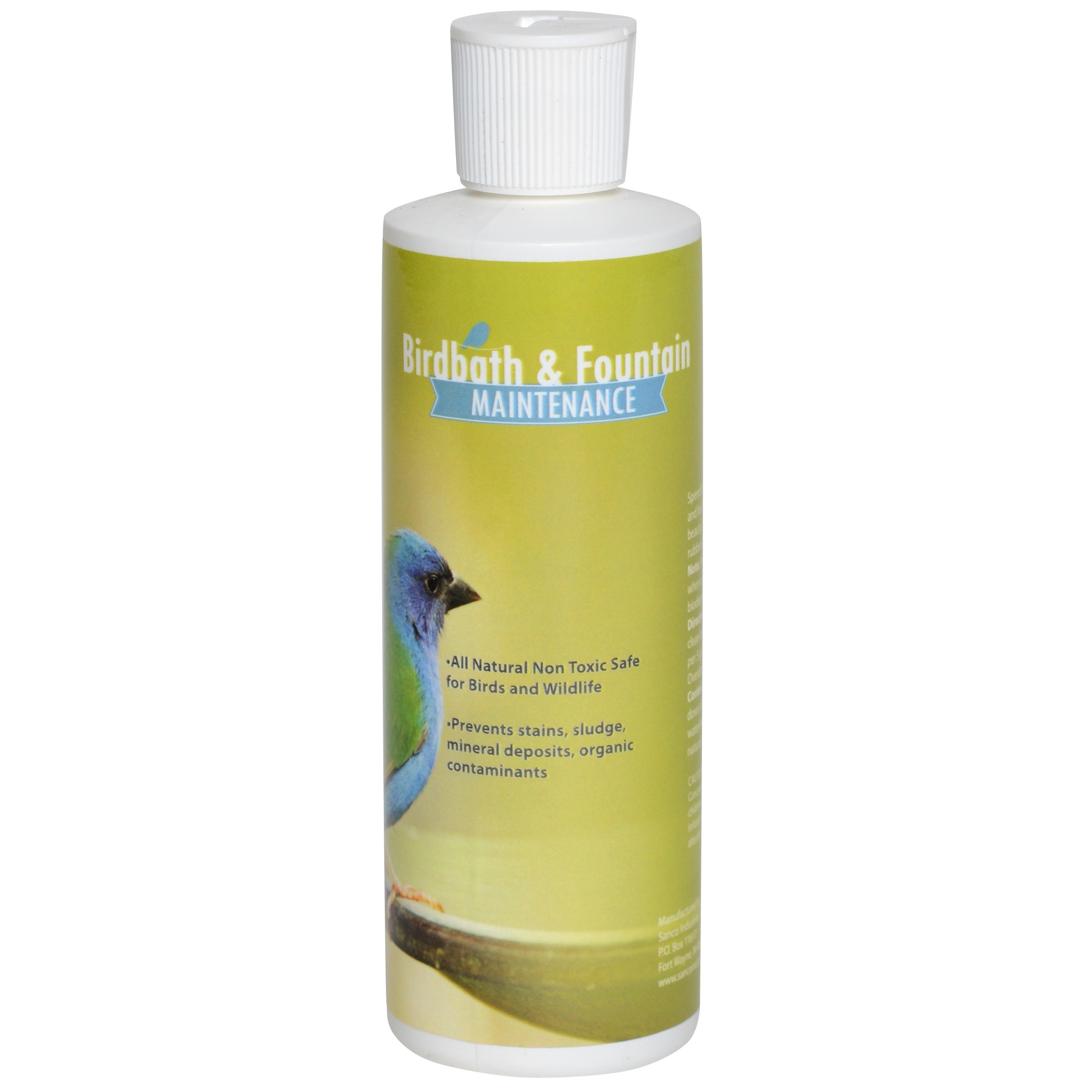 Sanco 8oz Bird Bath & Fountain Maintenance — priced per each; minimum 12; multiples of 12