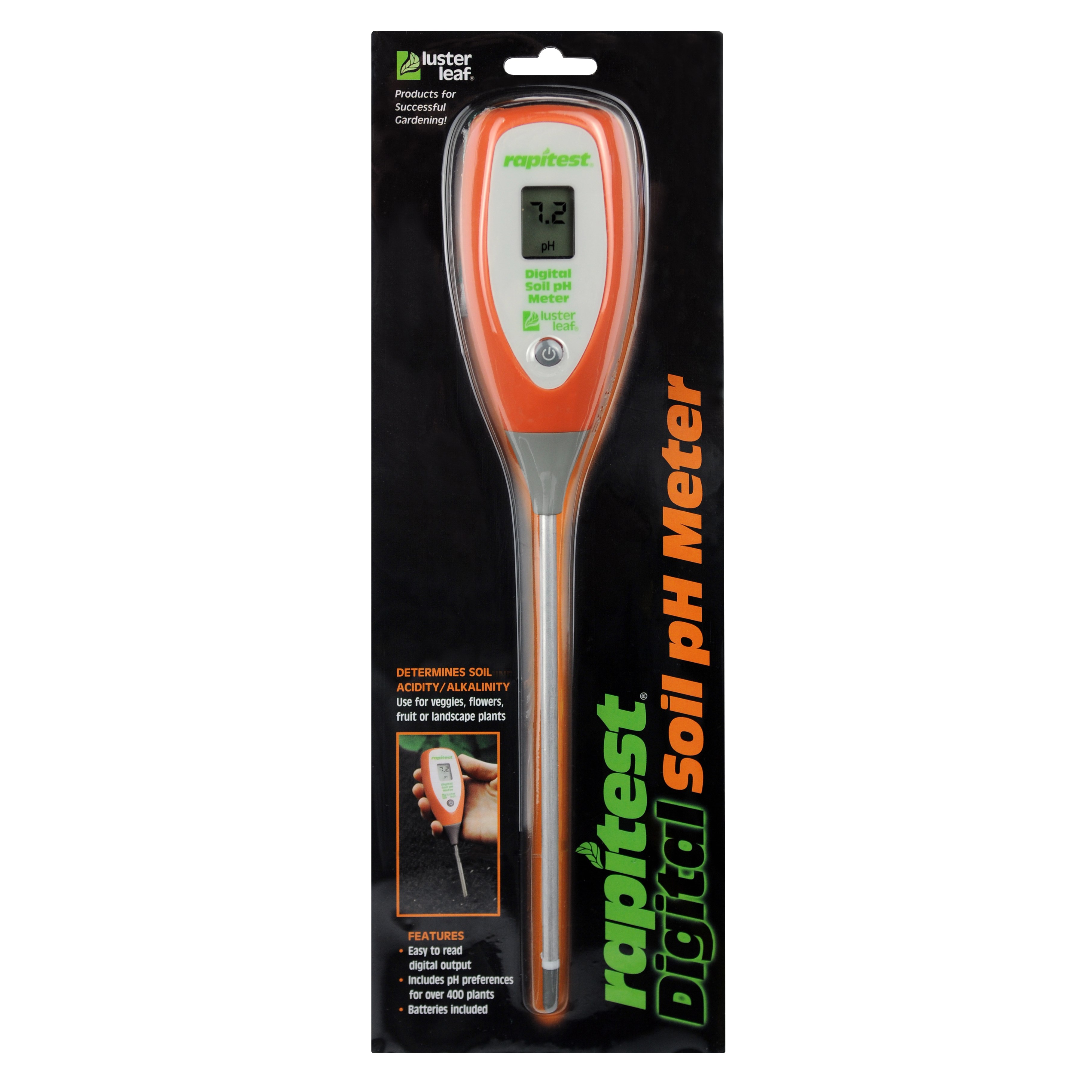 Luster Leaf Digital Soil pH Meter — priced per each; minimum 12; multiples of 12