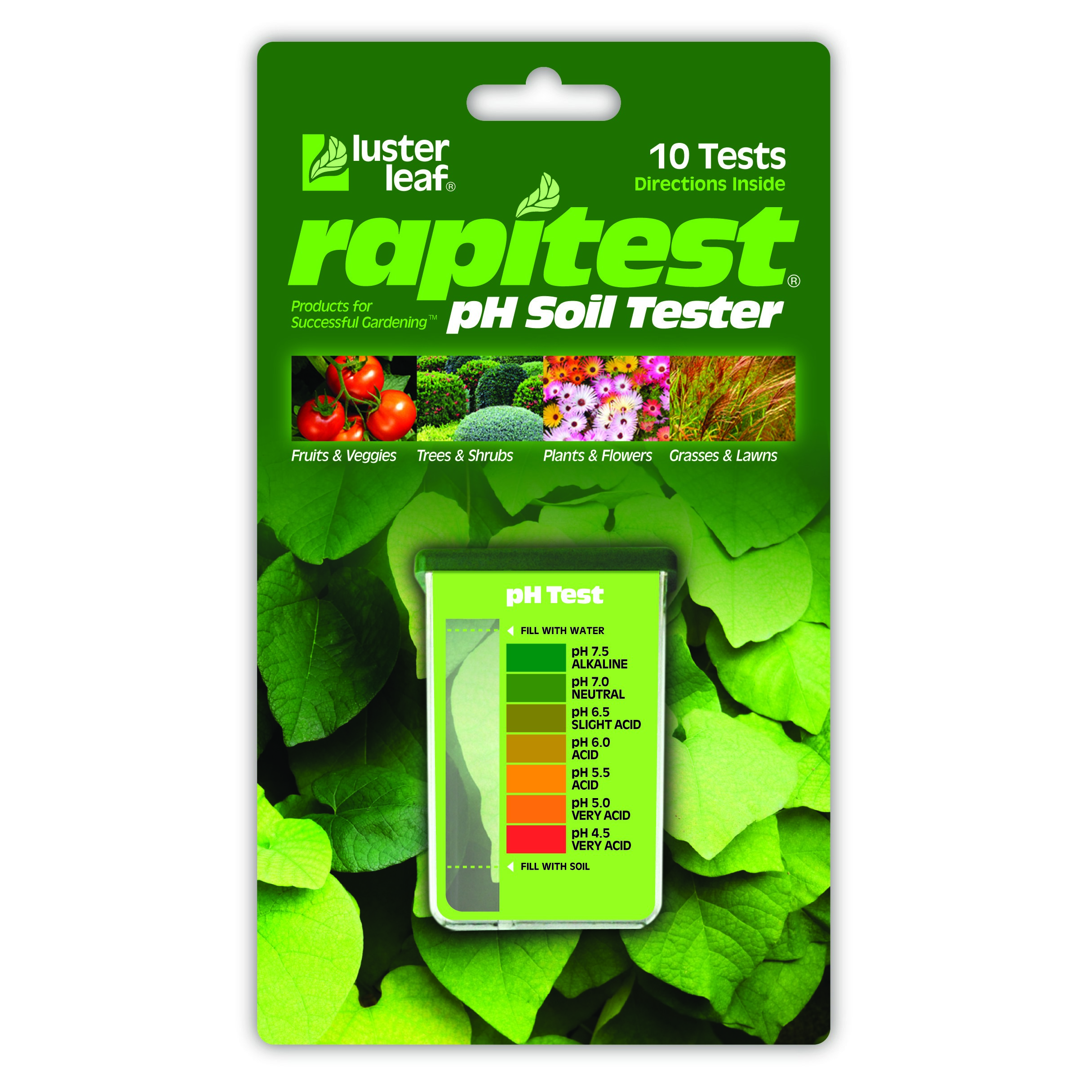 Luster Leaf Rapitest pH Test — priced per each; minimum 12; multiples of 12