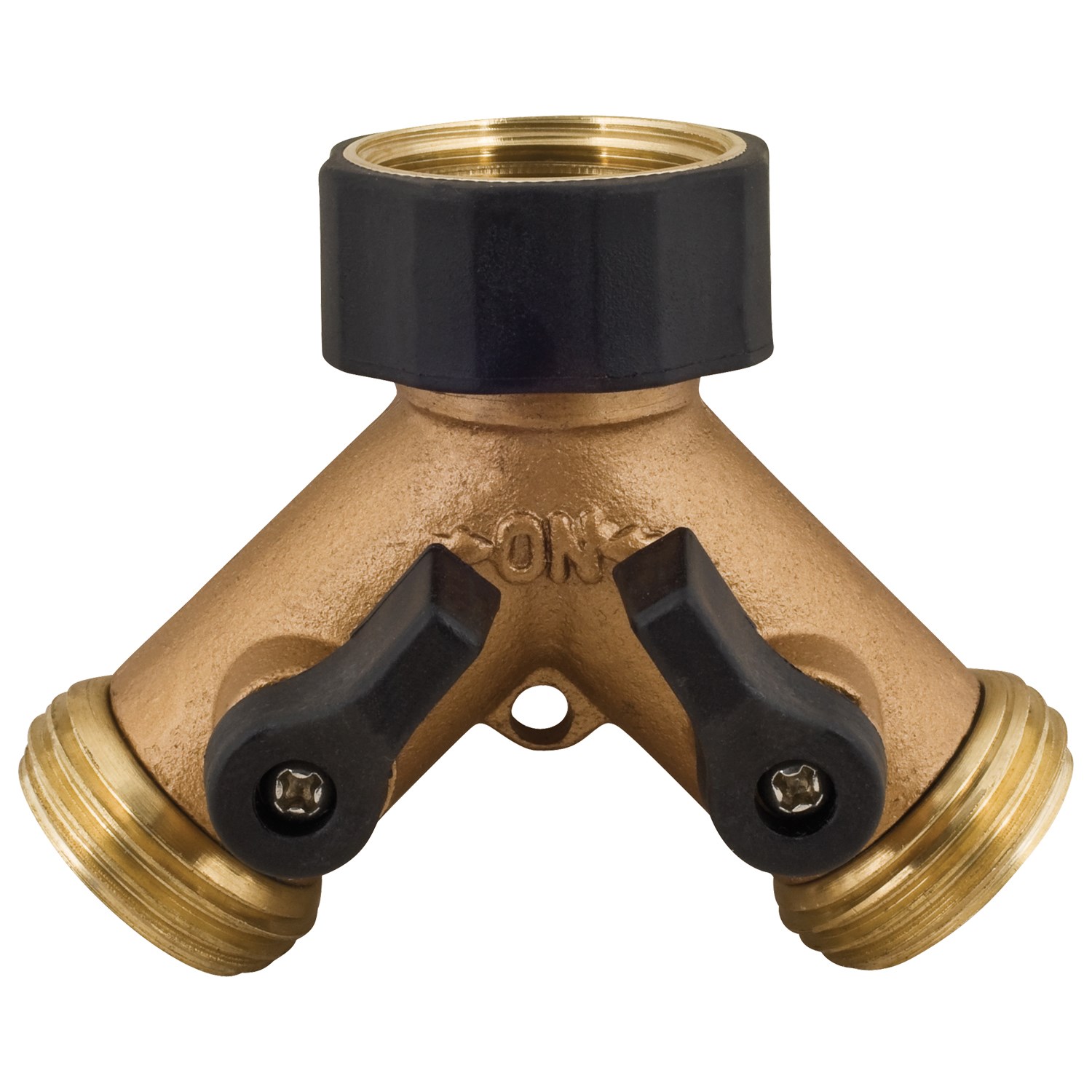 Melnor 2 Way Metal Hose Connector W/ Shut Off Valves