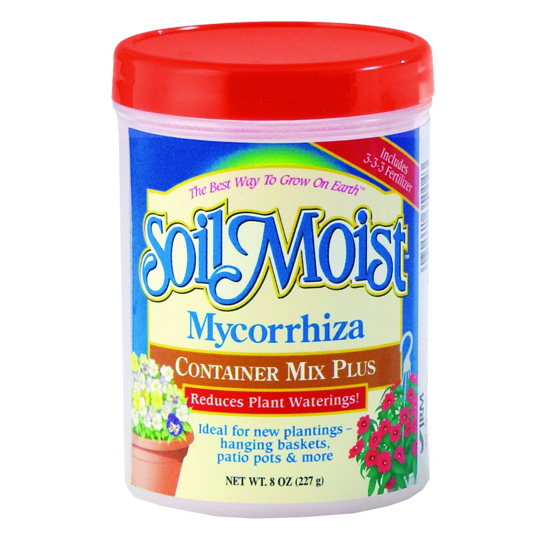 JRM 8oz Jar Container Mix Plus Mycorrhiza w/ Fertilizer 3-3-3 — priced per each; minimum 12; multiples of 12