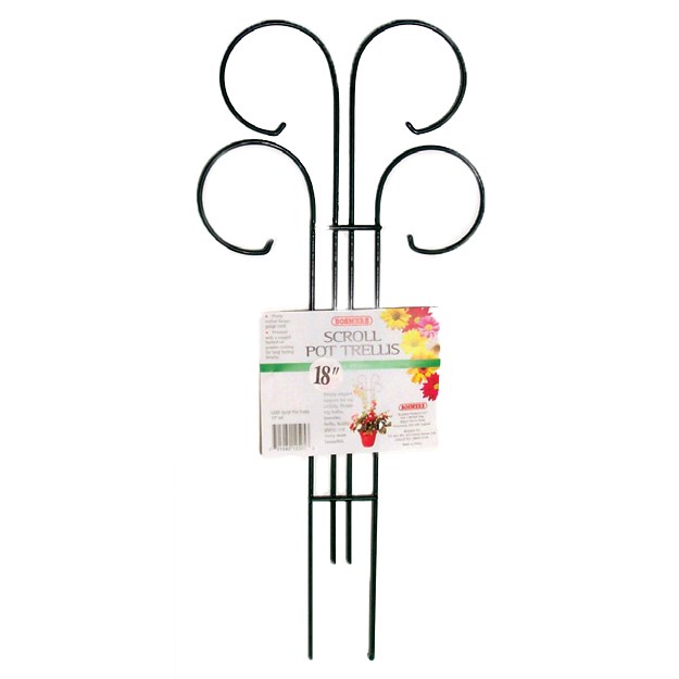 Bosmere Wren 18"x8" Scroll Pot Trellis — priced per each; minimum 12; multiples of 12