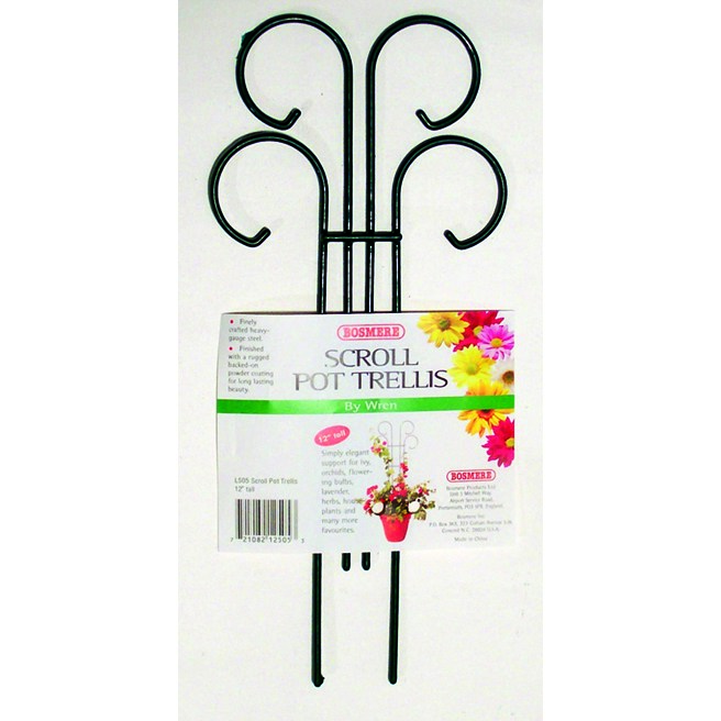 Bosmere Wren 12" Tall x 8" Wide Mini Scroll Pot Trellis