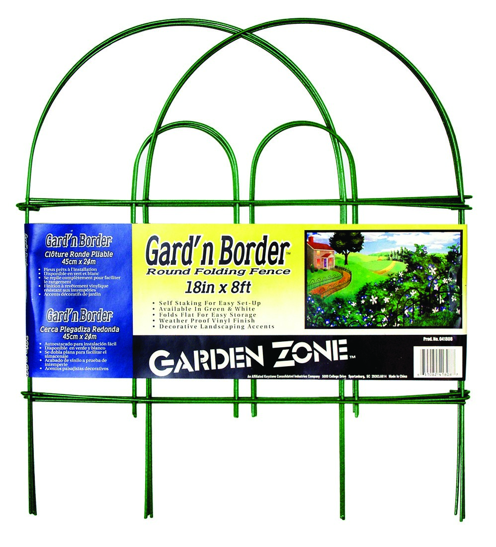 Origin Point 18"x8' Green Round Folding Fence — priced per each; minimum 20; multiples of 20