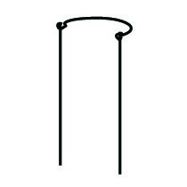 Bosmere 12" Semi Circular Support w/ 24" Legs