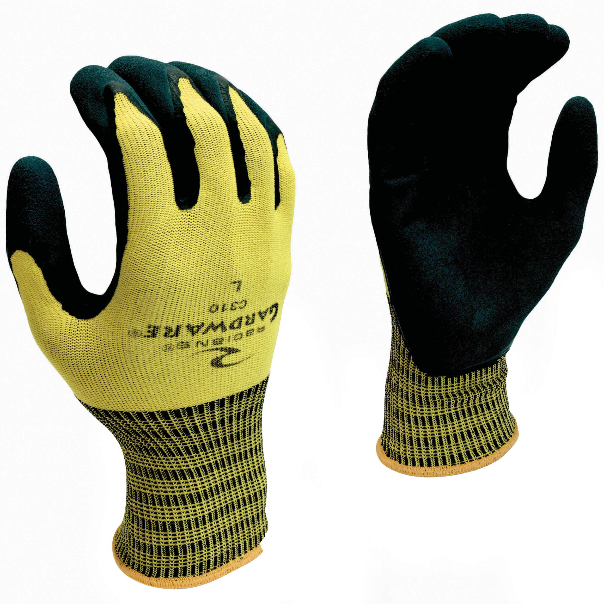BGC Glove Gardware 13G Green Nylon Double Coat M — priced per each; minimum 12; multiples of 12