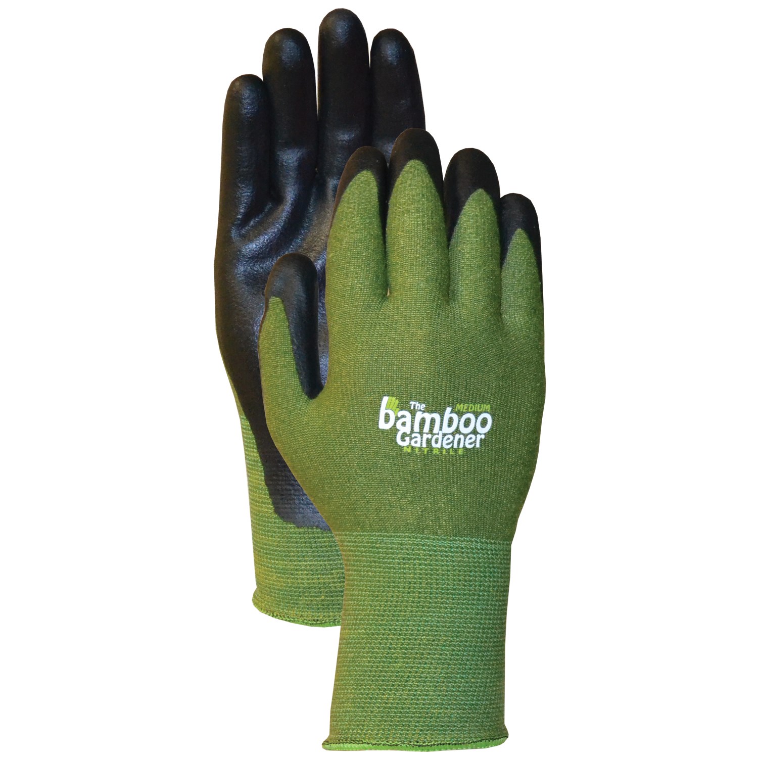 BGC Bamboo Nitrile Glove Medium Green — priced per each; minimum 12; multiples of 12