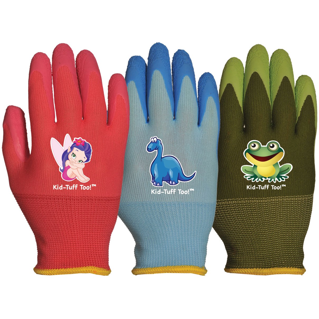 BGC Kid Tuff Too Kids Glove Assorted — priced per each; minimum 12; multiples of 12