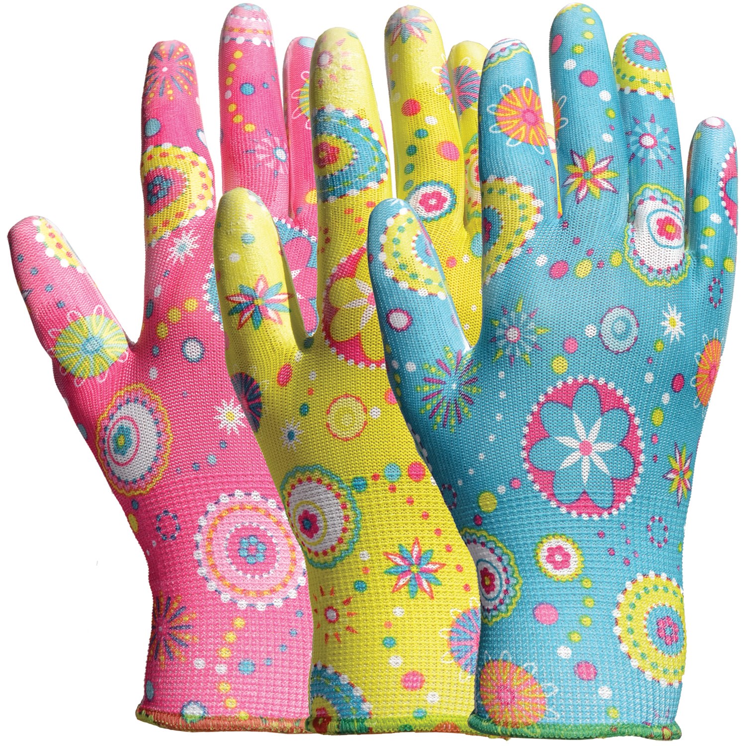 BGC Poly Glove Large w/ Assorted Patterns — priced per each; minimum 12; multiples of 12