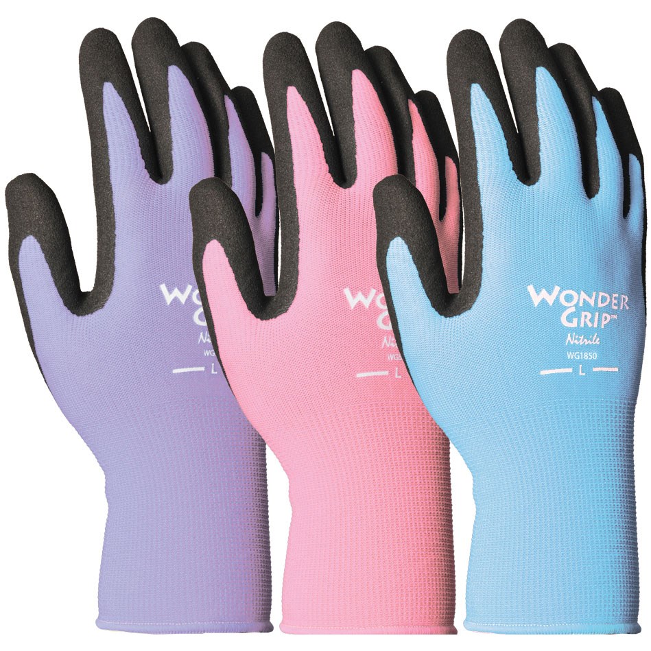 Wonder Grip Nearly Naked Glove Assorted Colors Medium