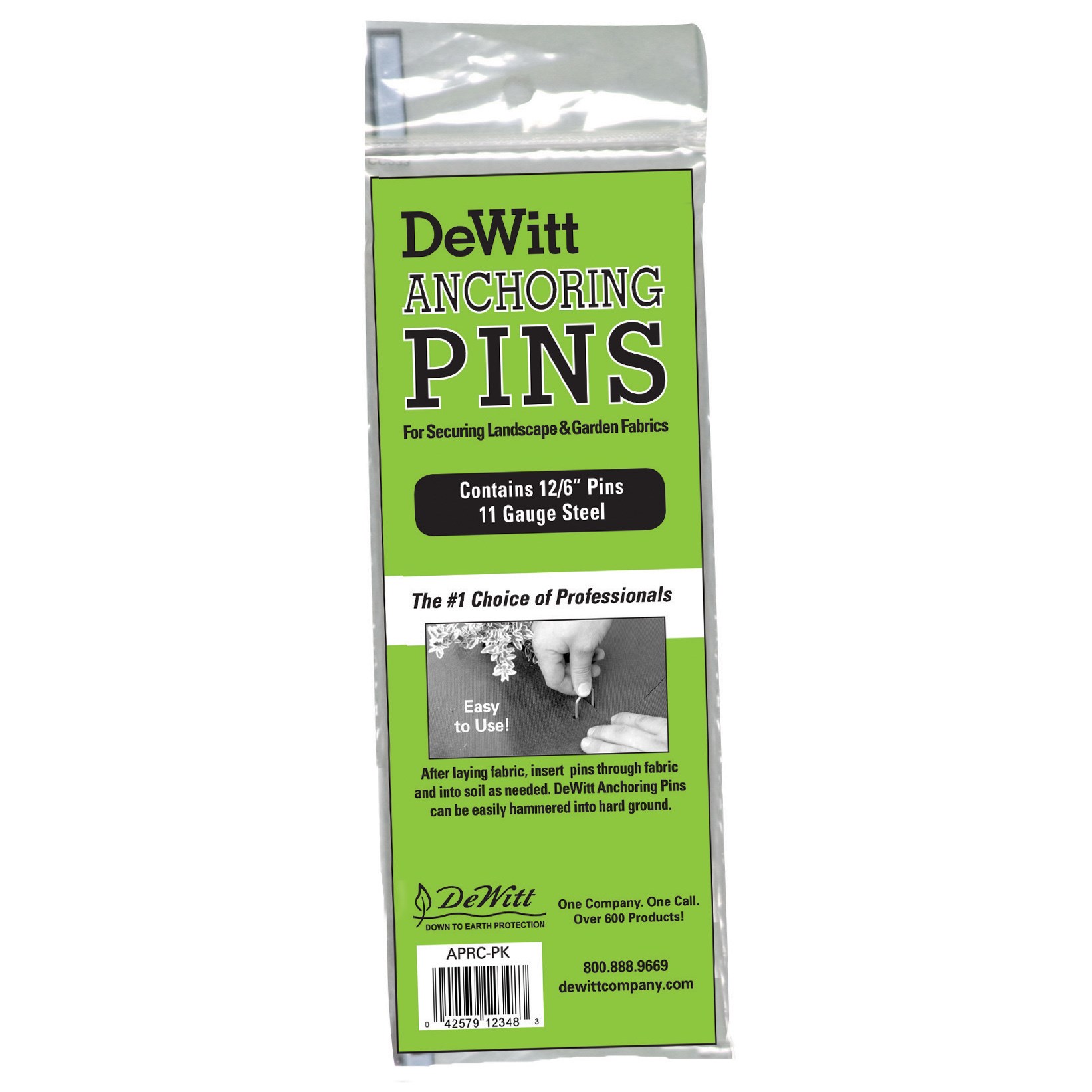 Dewitt 12pk 6"x1"x6" 11Ga Anchor Pin Retail
