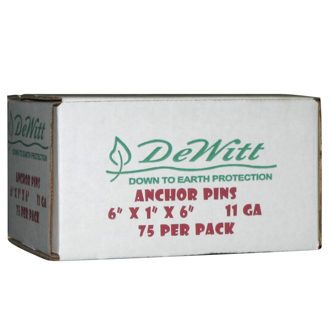 Dewitt 75pc Box 6"x1"x6" 11 Gauge Anchor Pin — Box of 75