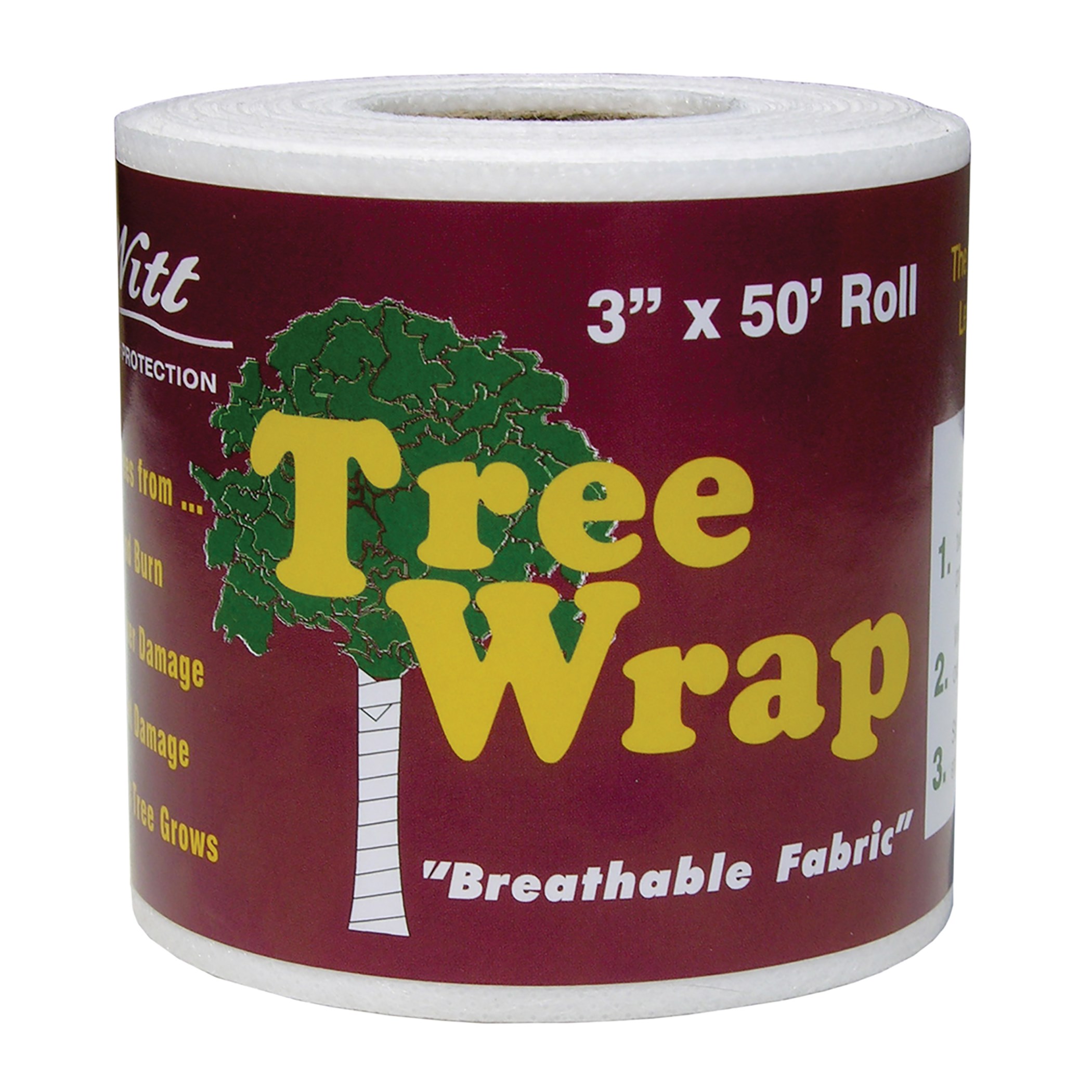 Dewitt 3"x50' Retail Tree Wrap White — priced per each; minimum 24; multiples of 24