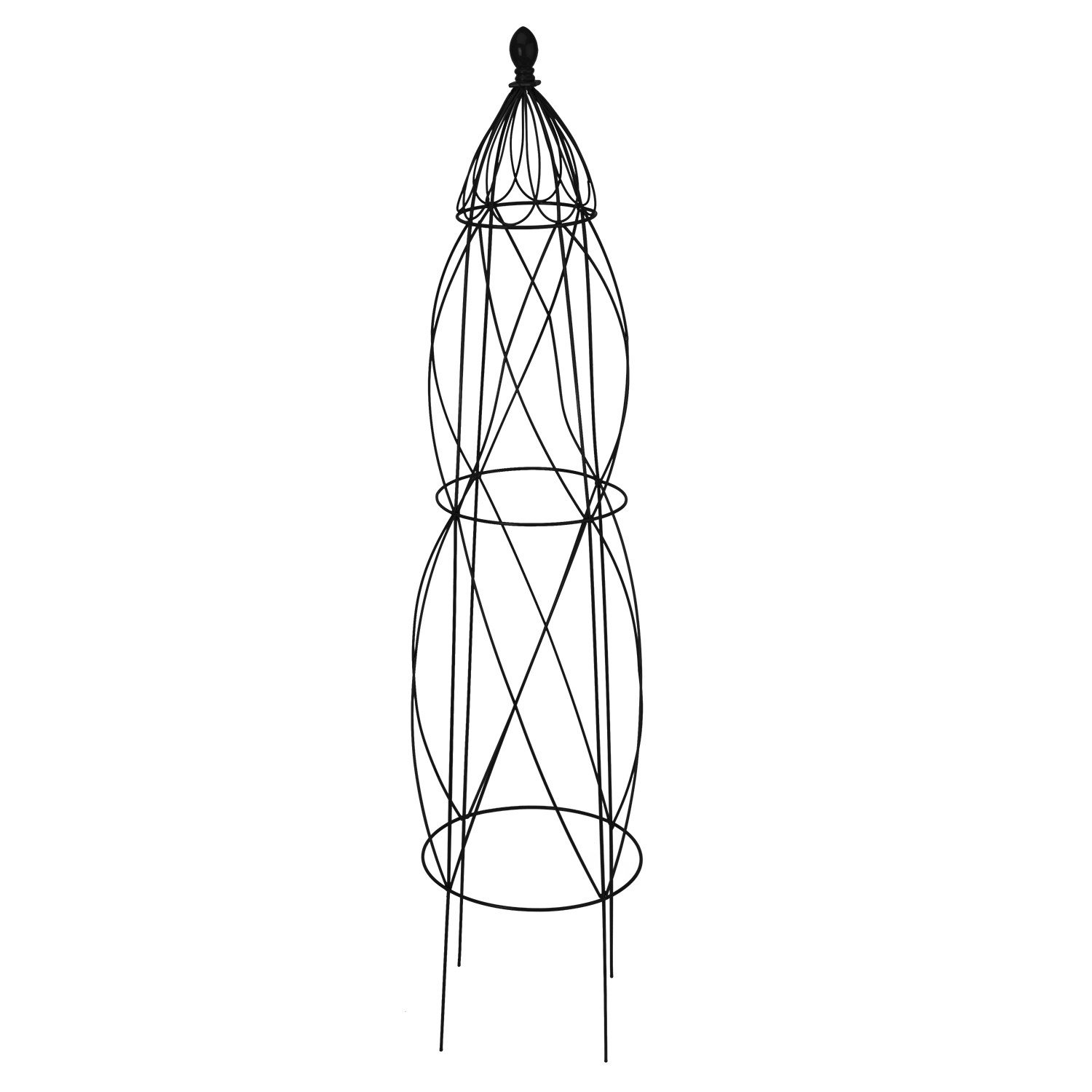 Panacea 51.5" Vibrant Diamond Obelisk Black — priced per each; minimum 4; multiples of 4