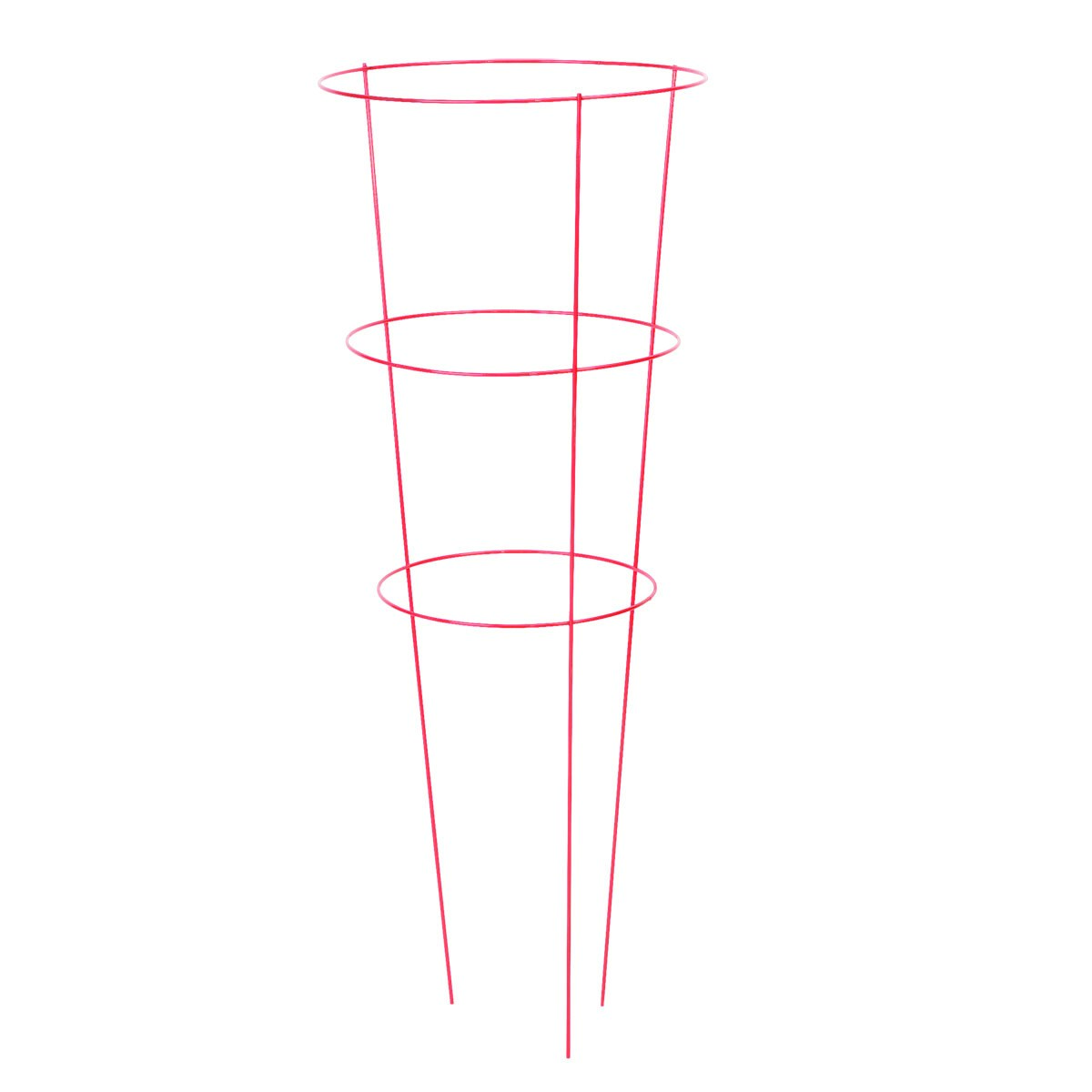 Panacea 42" Red Tomato Cage 3 Leg 3 Ring — priced per each; minimum 25; multiples of 25