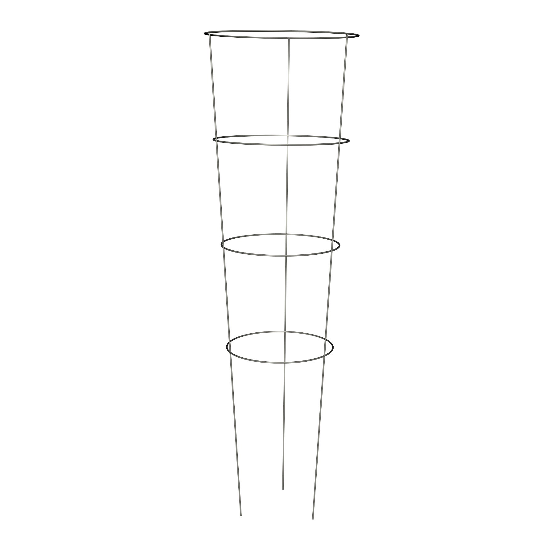 Panacea 42" 3 Leg 4 Ring Galvanized Tomato Cage — priced per each; minimum 25; multiples of 25