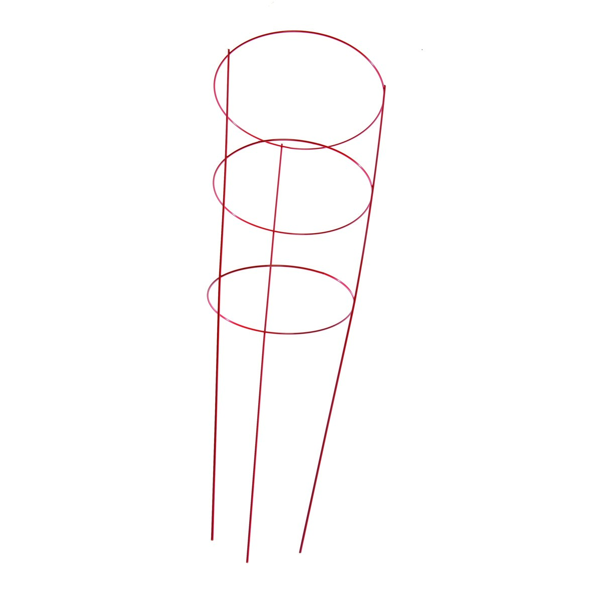 Panacea 54" Red Tomato Cage 4 Leg 4 Ring — priced per each; minimum 30; multiples of 30