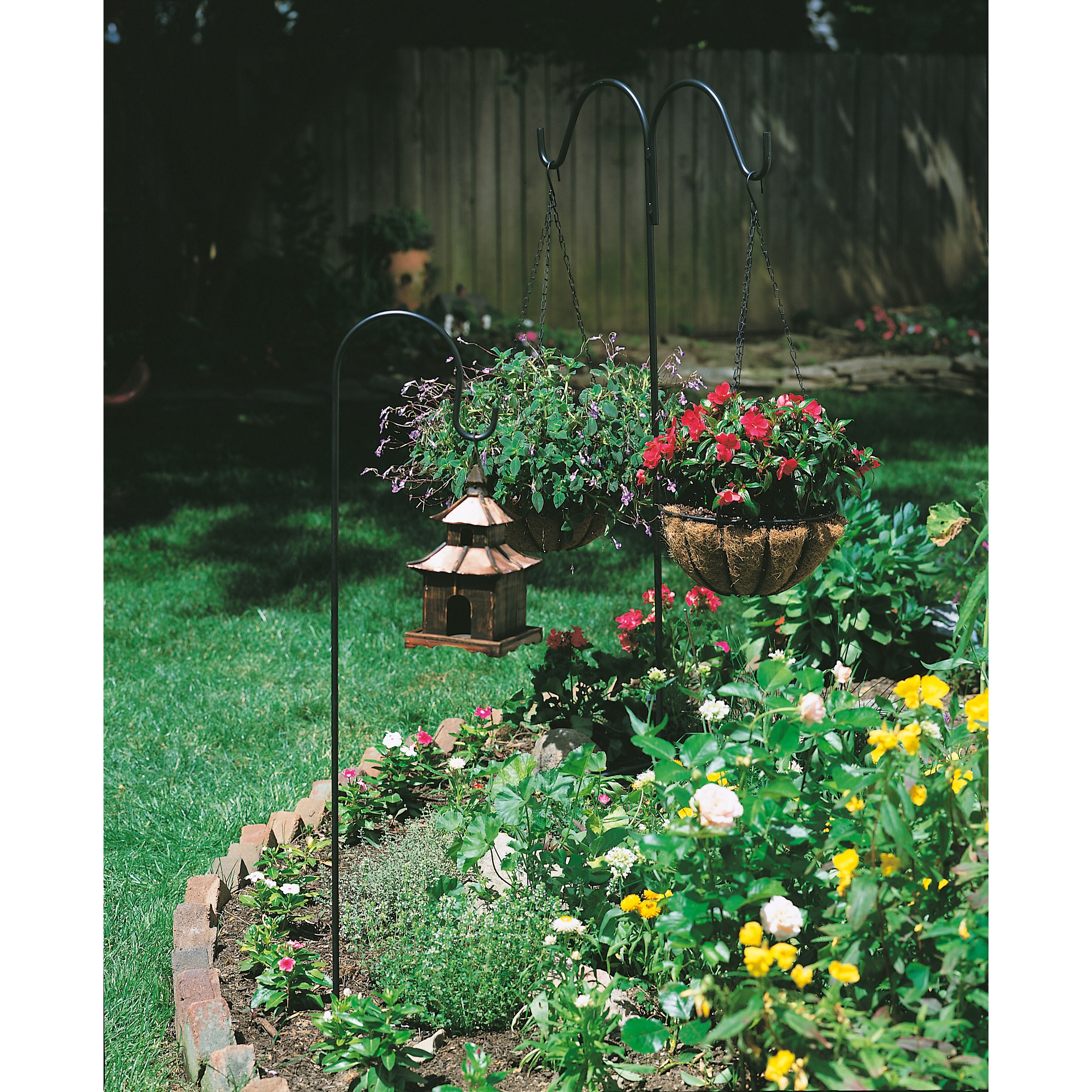 Panacea 36" Black Shepherds Hook — priced per each; minimum 12; multiples of 12