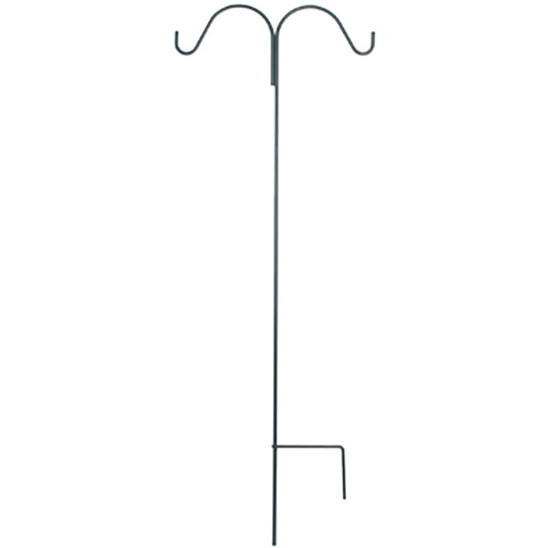 Panacea 64" Black Double Hook — priced per each; minimum 10; multiples of 10