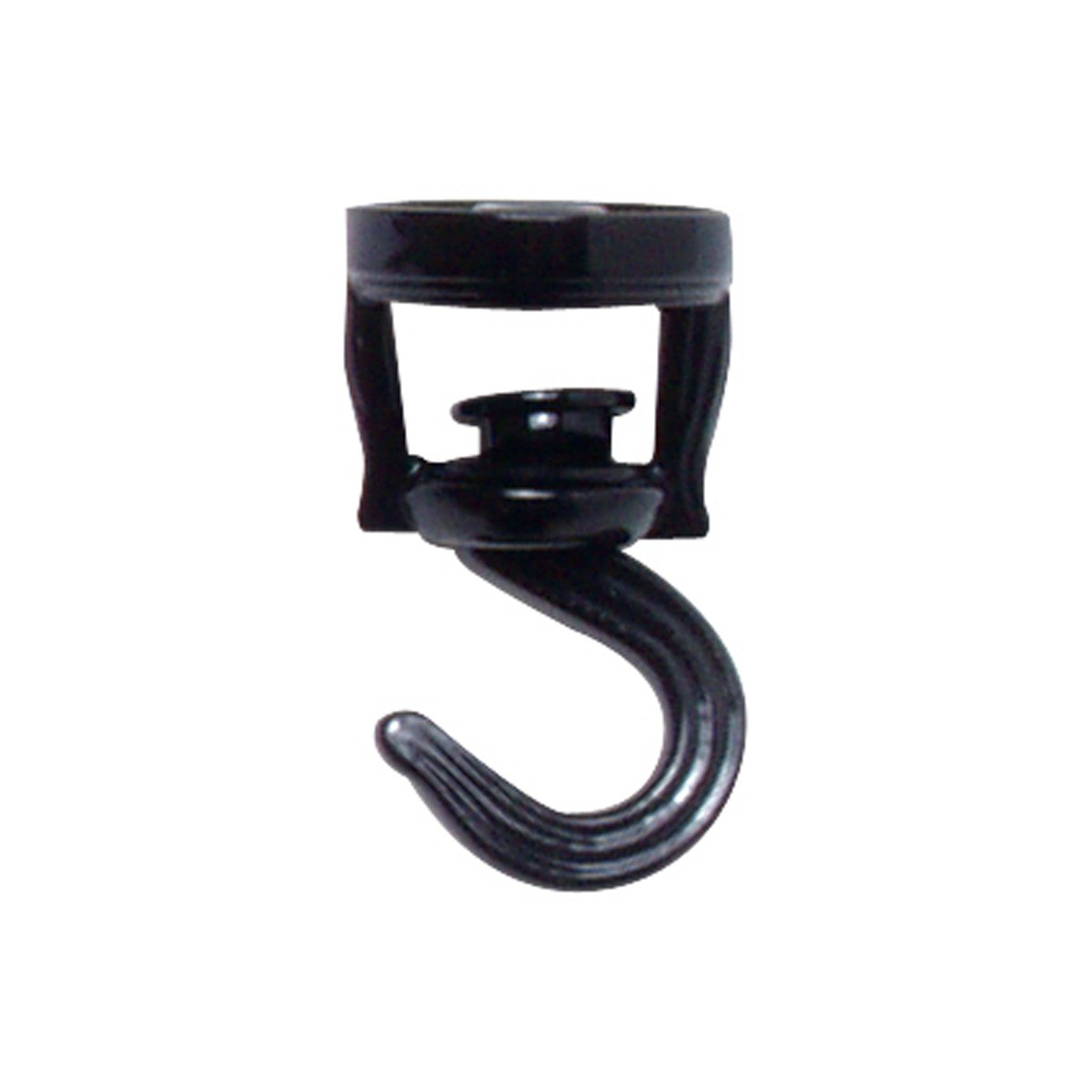 Panacea Swivel Ceiling Hook Black — priced per each; minimum 6; multiples of 6