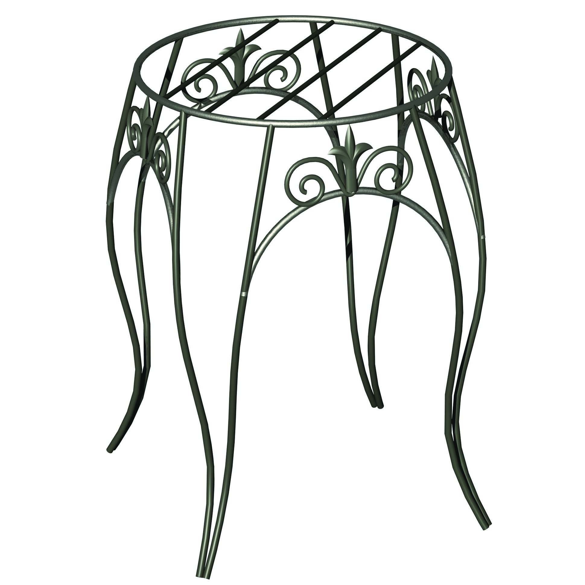 Panacea 15" Plant Stand With Finial Black