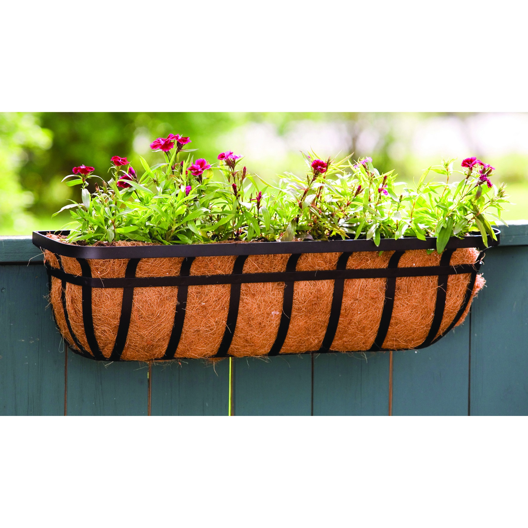 Panacea 30" Flat Iron Series Window / Deck Planter With Liner — priced per each; minimum 4; multiples of 4