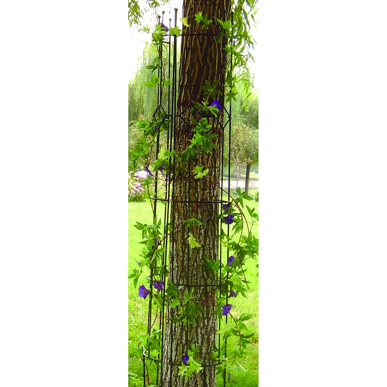 Panacea 72"x10" Semi Round Art & Crafts Trellis Black — priced per each; minimum 5; multiples of 5