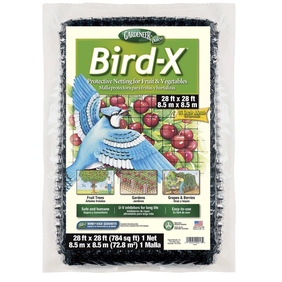 Dalen Gardeneer 28'x28' Bird-X Net 5/8" Mesh