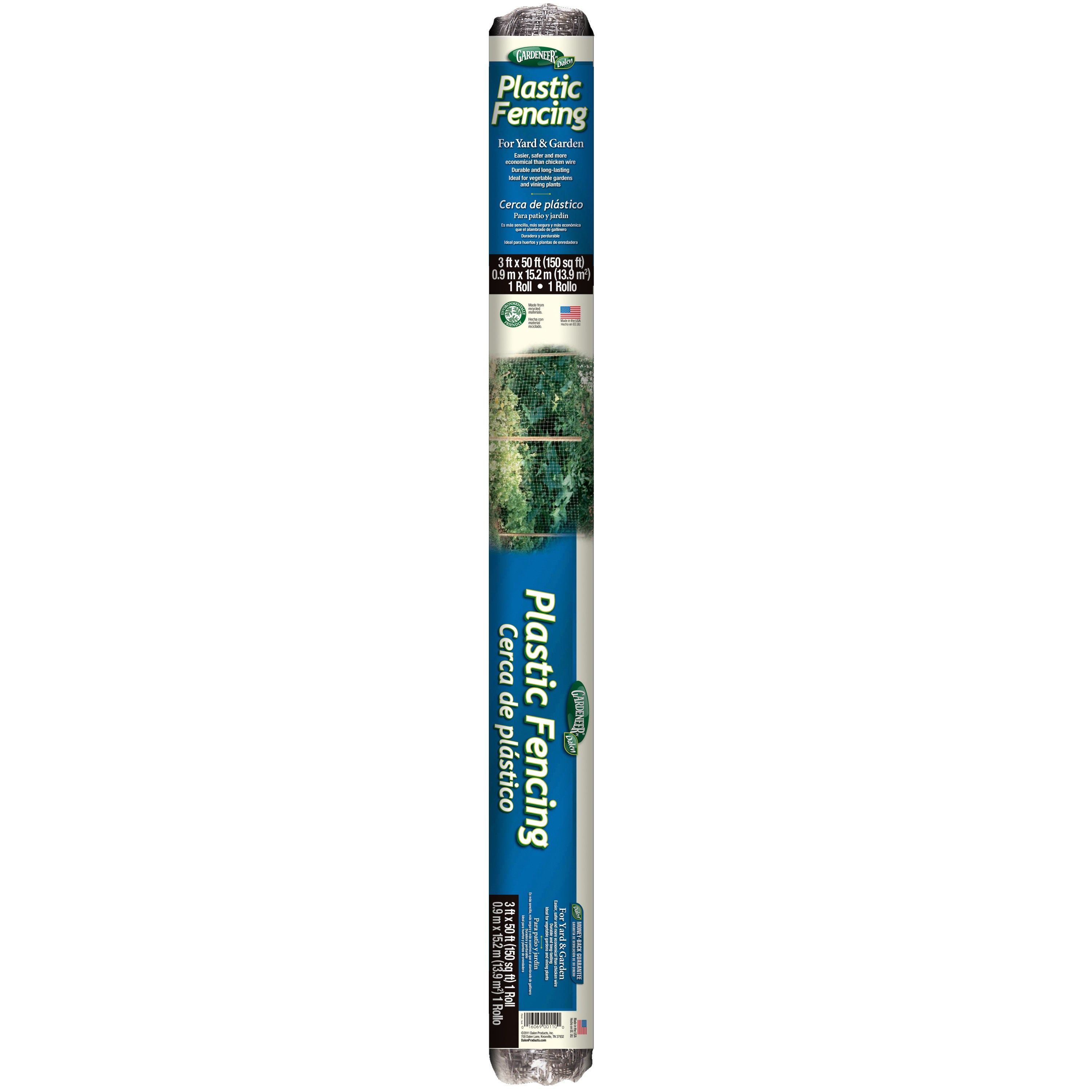 Dalen Gardeneer 3'x50' Plastic Fence — priced per each; minimum 15; multiples of 15