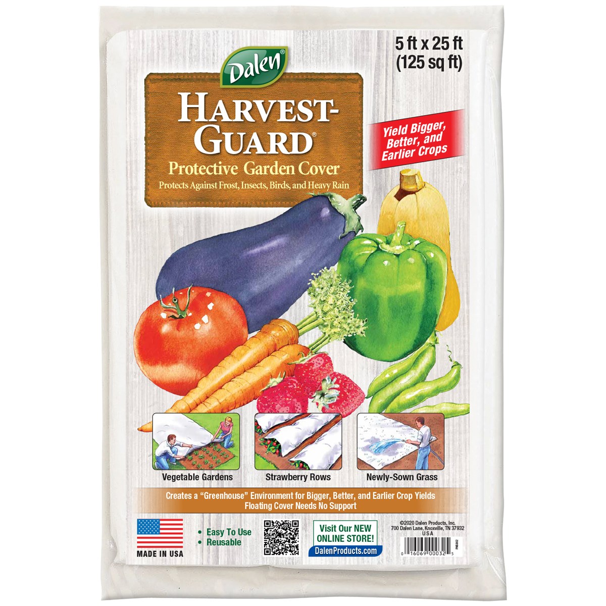 Dalen 5'x25' Harvest Guard Lawn Seed Germination Blanket — priced per each; minimum 12; multiples of 12
