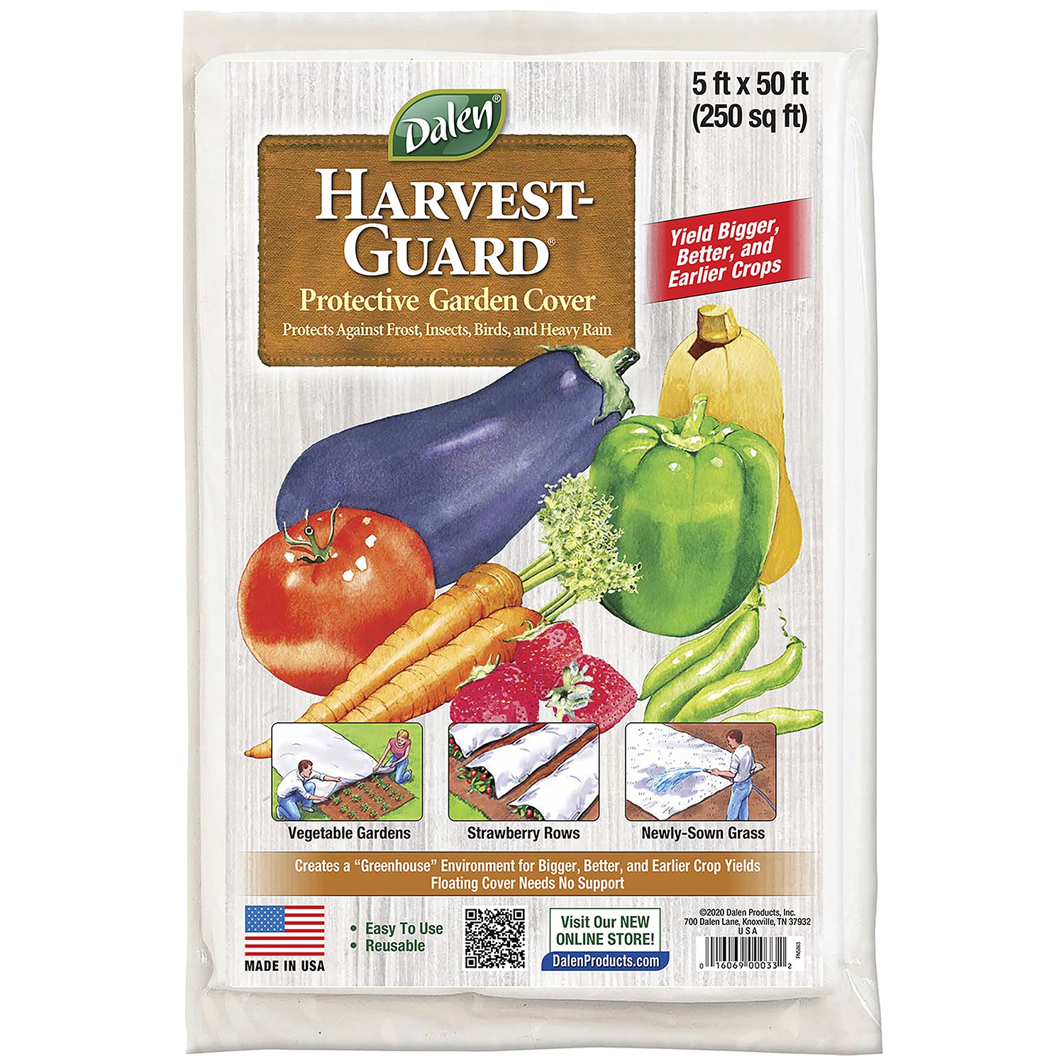 Dalen 5'x50' Harvest Guard Lawn Seed Germination Blanket — priced per each; minimum 6; multiples of 6