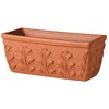 Deroma 12" Window Box Pot Terra Cotta — Single Unit