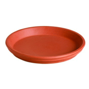Deroma 14.2" Saucer Terra Cotta Clay Case Pack — priced per each; minimum 6; multiples of 6