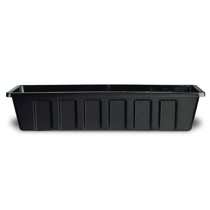 Novelty 18" Polypro Flower Box Planter Black