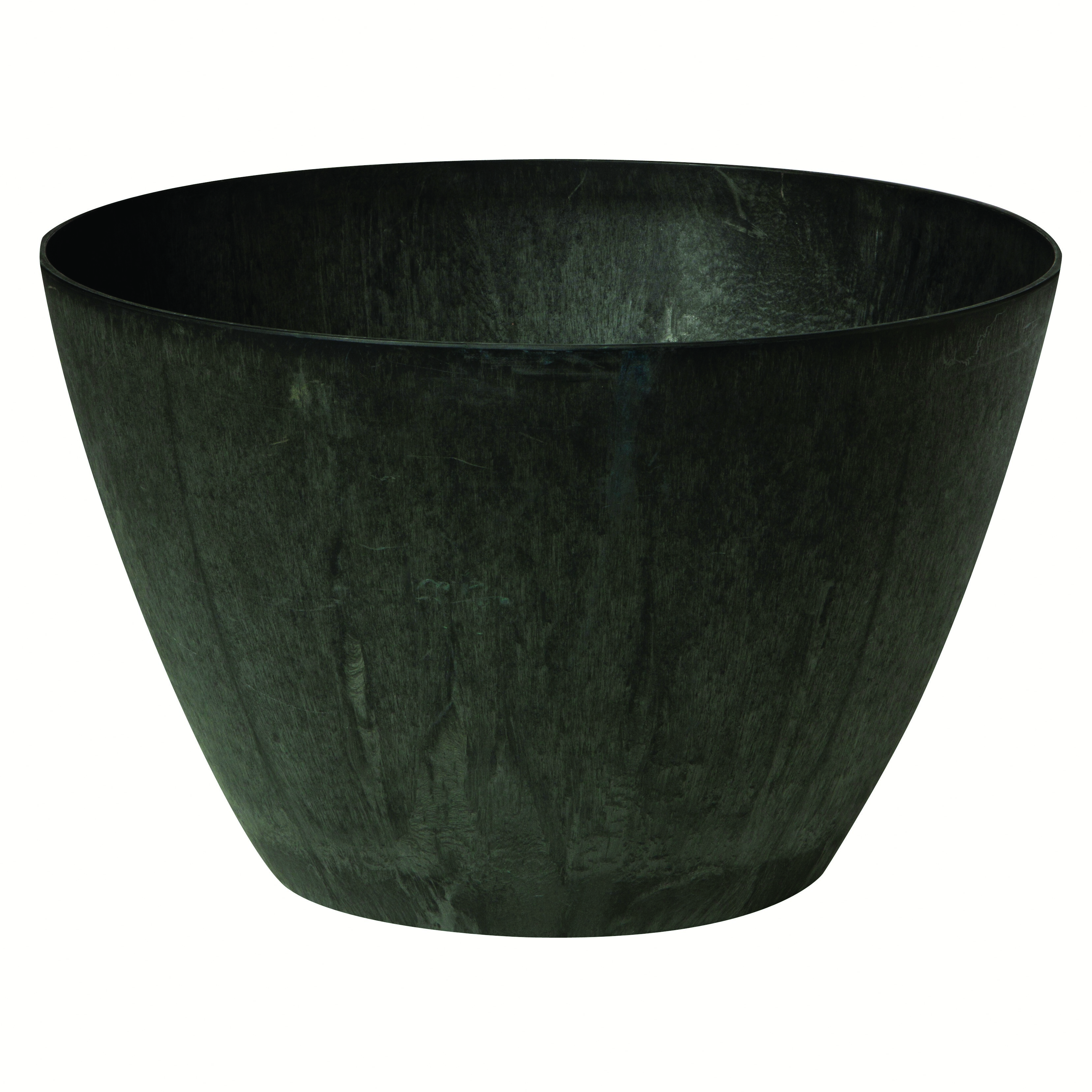 ArtStone 16" Napa Bowl Black — priced per each; minimum 5; multiples of 5
